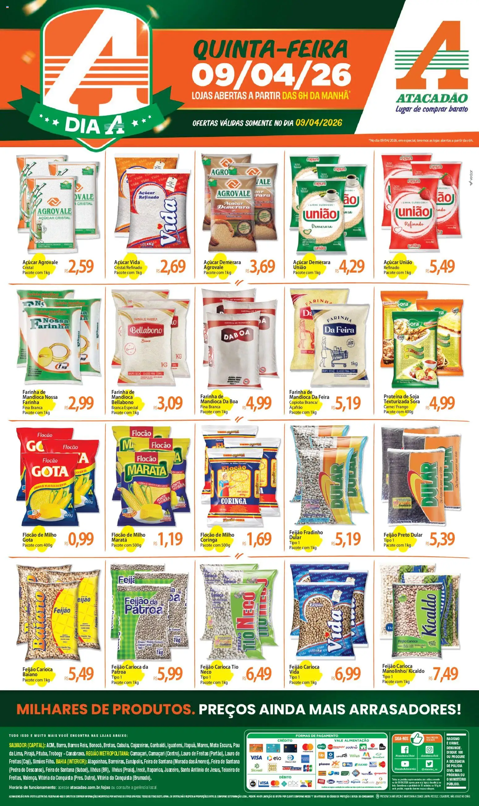 Pré-Visualização do folheto "Atacadão ofertas - BA" da loja Atacadão válido a partir de 09/04/2026