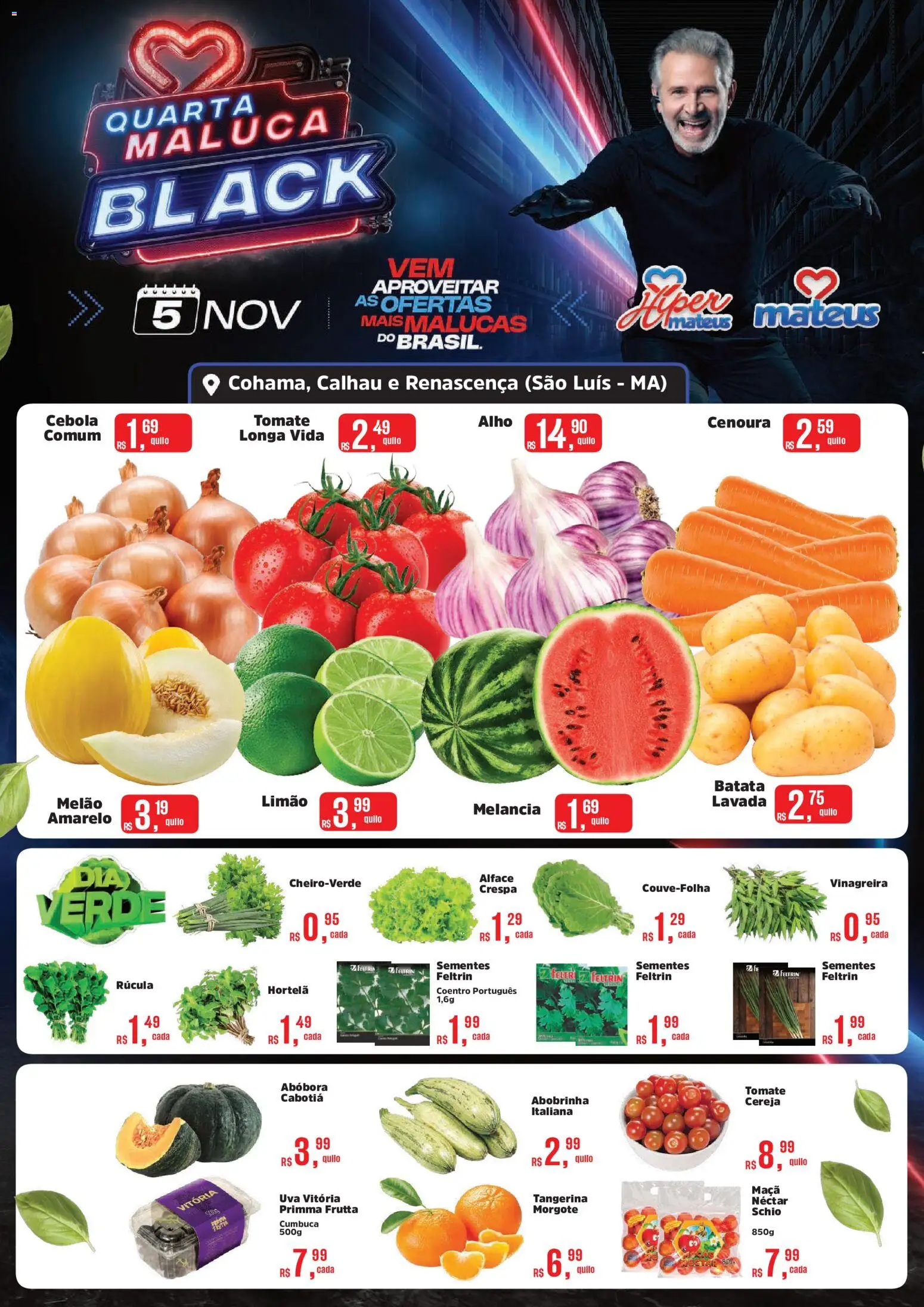 Pré-Visualização do folheto "Black Friday" da loja Mateus válido a partir de 05/11/2025