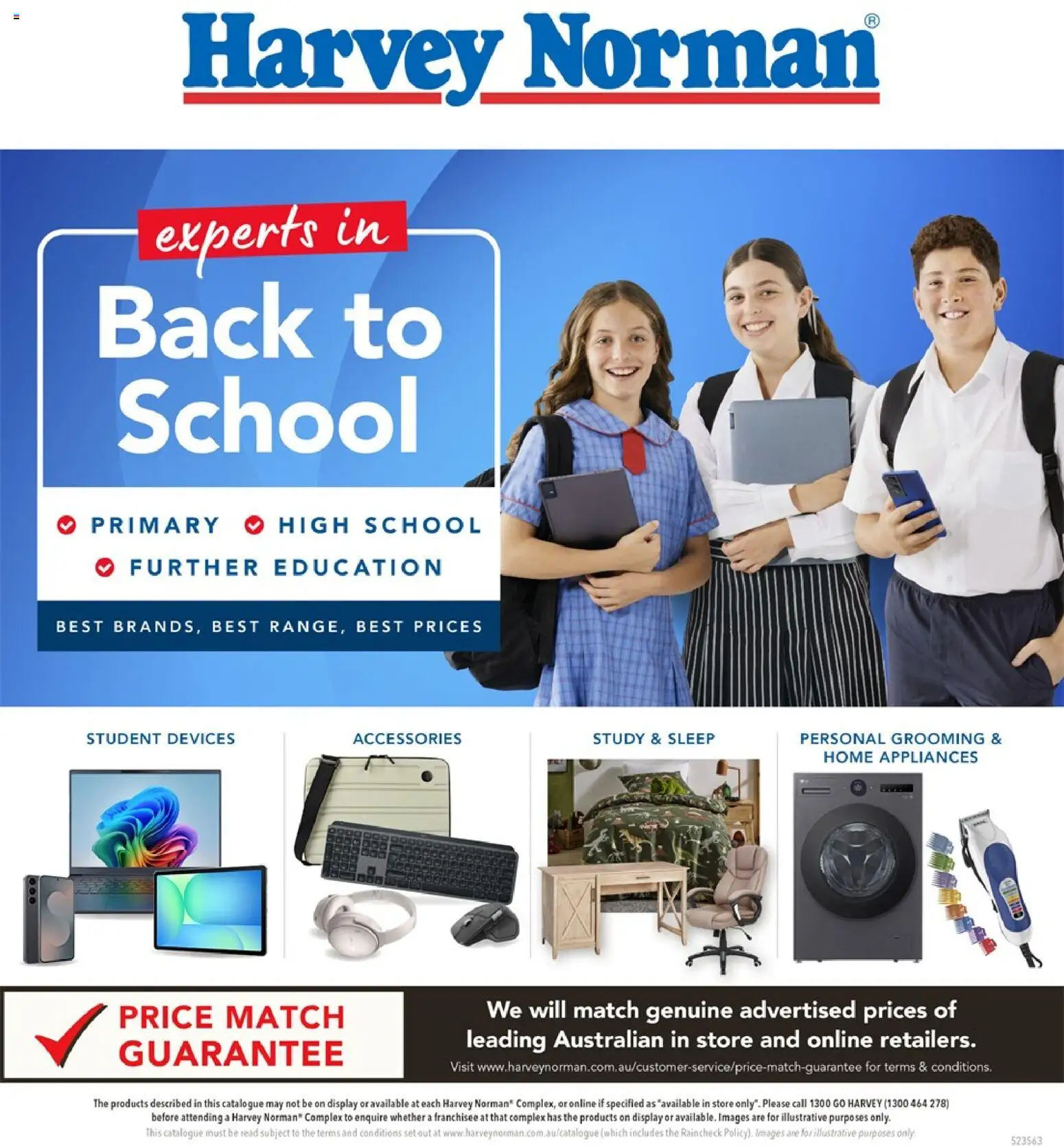 Preview of catalogue The Experts in Back -To- School from shop Harvey Norman valid 08/12/2025