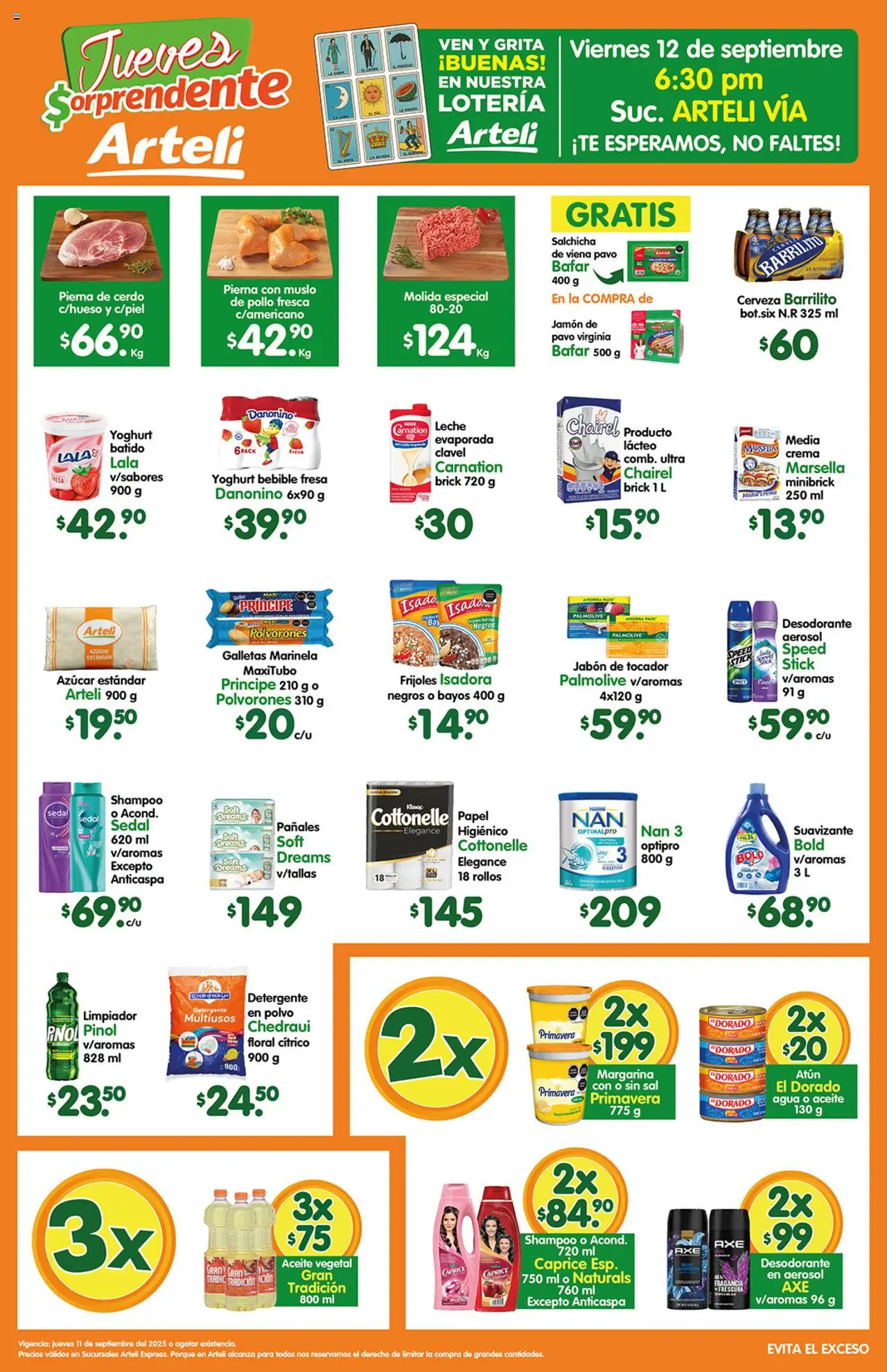 Folleto Express Arteli y sus promociones válidas desde el 11/09/2025 - Número de página 1