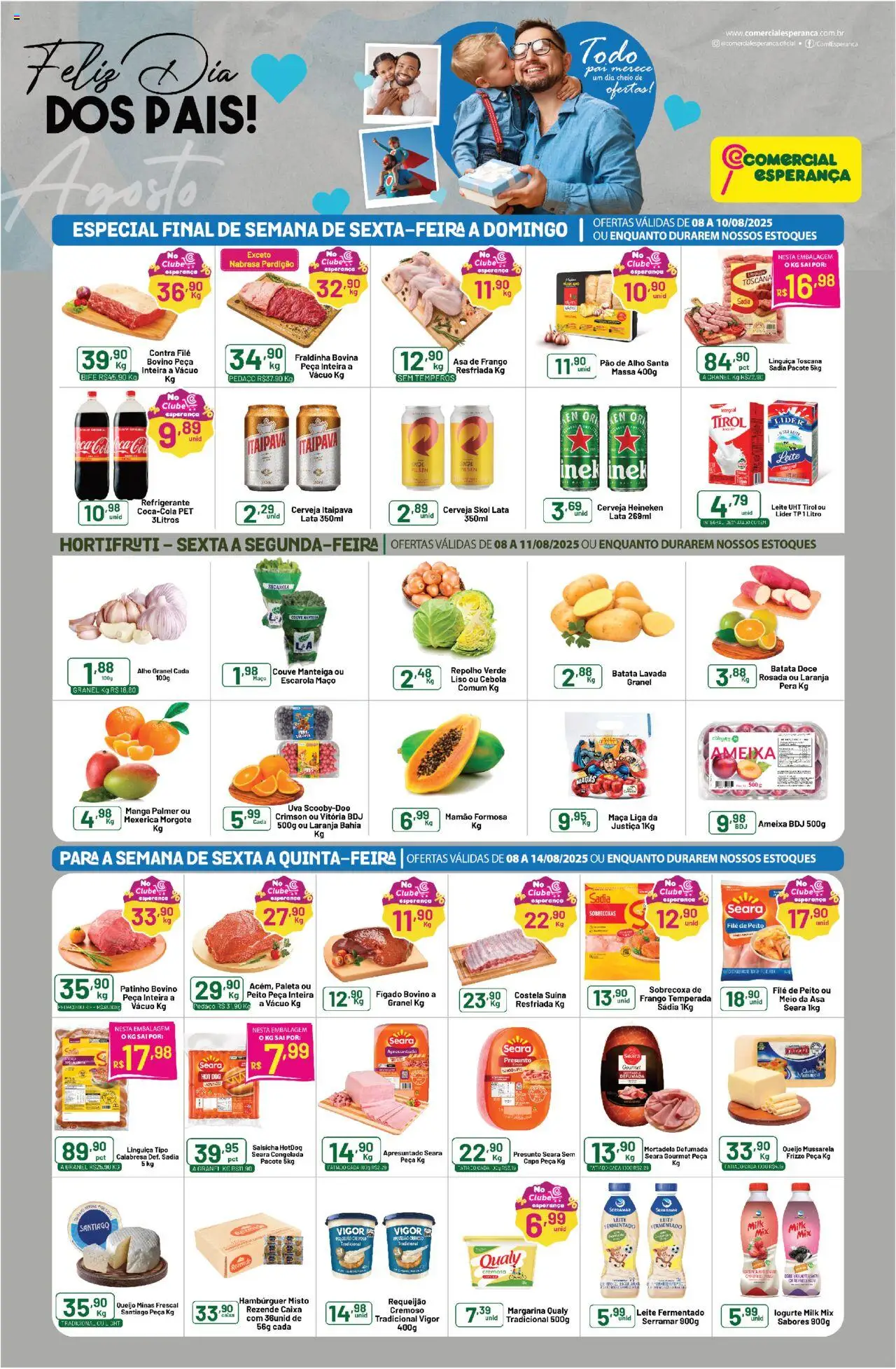 Comercial Esperança folheto "Ofertas da semana" válido a partir de 08/08/2025 - número de página 1
