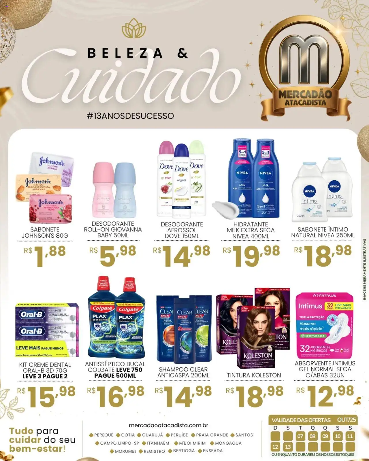 Mercadão Atacadista folheto "Ofertas Beleza & Cuidado" válido a partir de 07/10/2025 - número de página 1