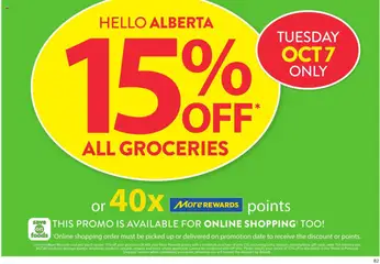 Preview of leaflet Weekly Flyer - AB from shop Save on foods is valid from Oct 02, 2025