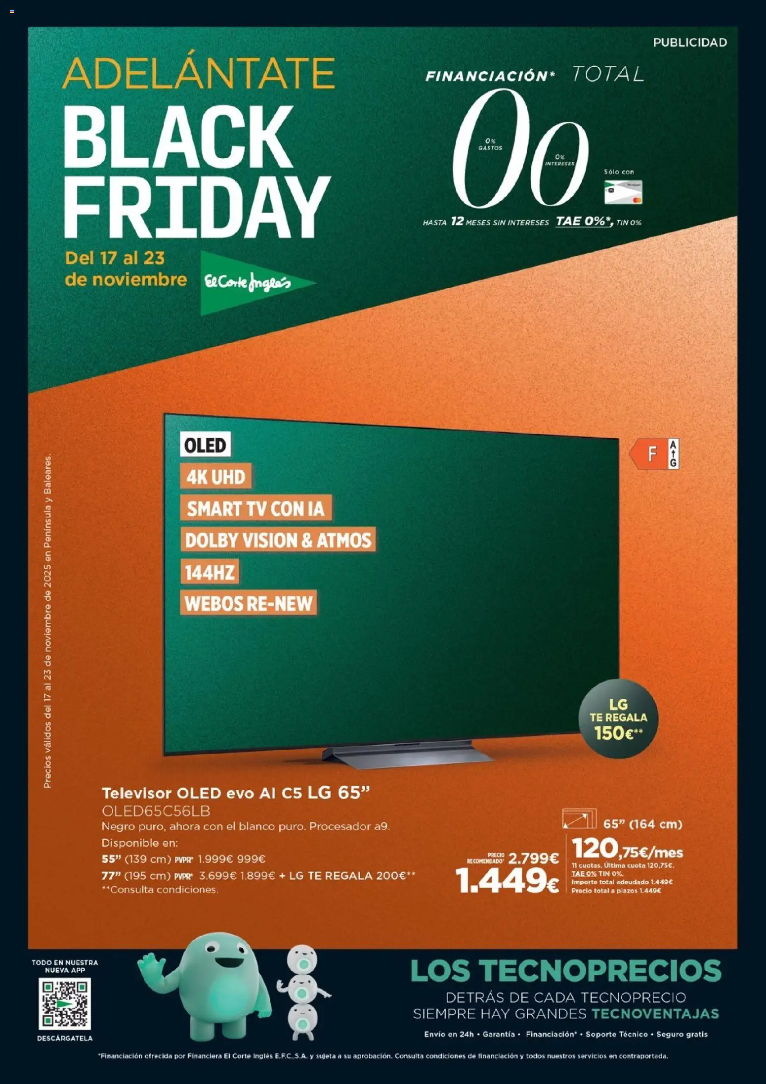 Vista previa las ofertas de la tienda El Corte Inglés - Black Friday desde el 17/11/2025 