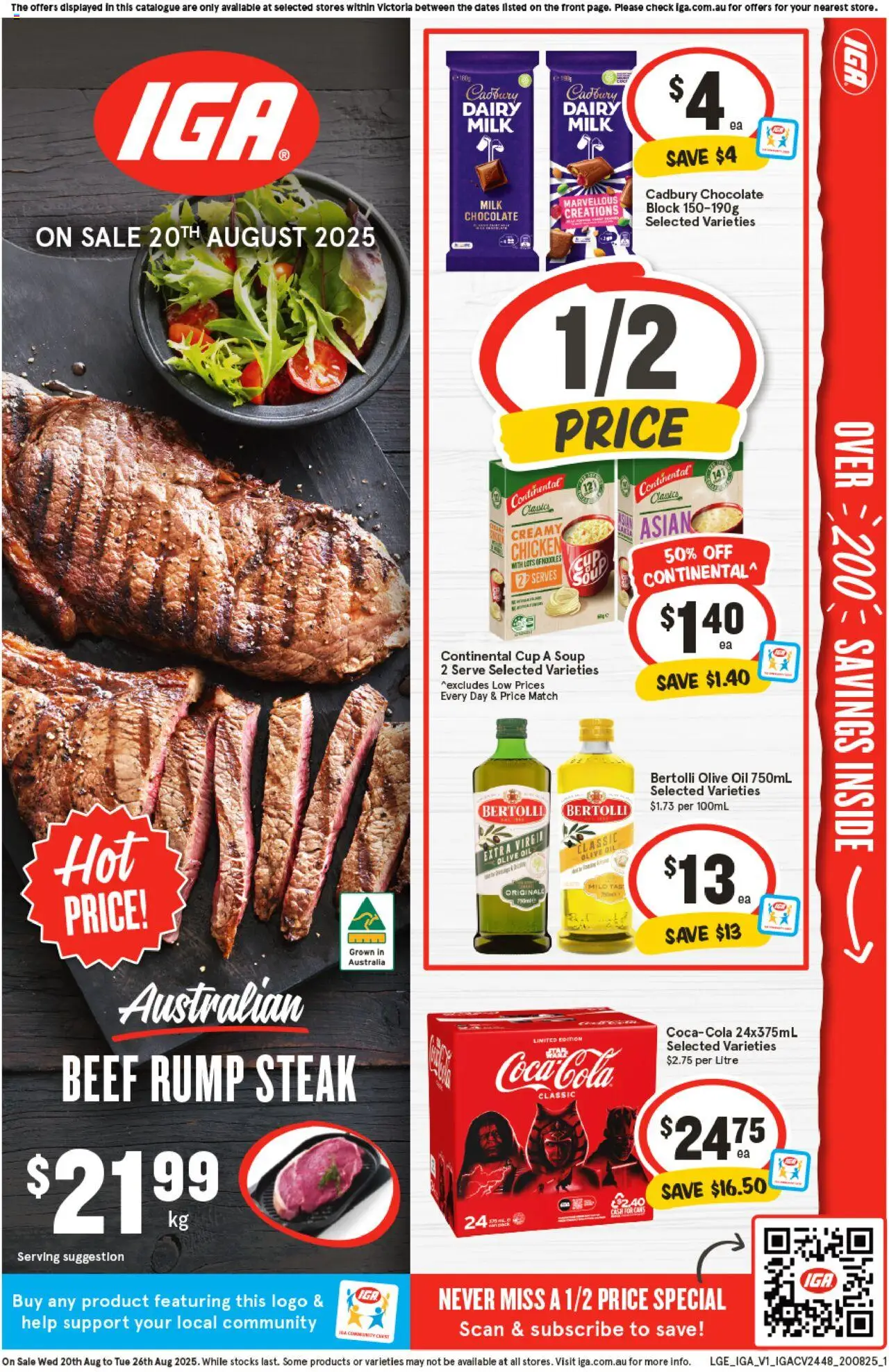 IGA catalogue valid from 20/08/2025 - page 1