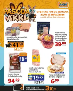 Pré-Visualização do folheto "Akki Atacadista ofertas Páscoa" da loja Akki Atacadista válido a partir de 27/03/2026