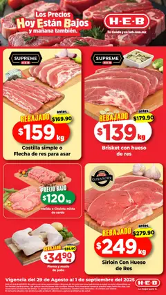 Vista previa las ofertas de la tienda H-E-B - Folleto desde el 29/08/2025 