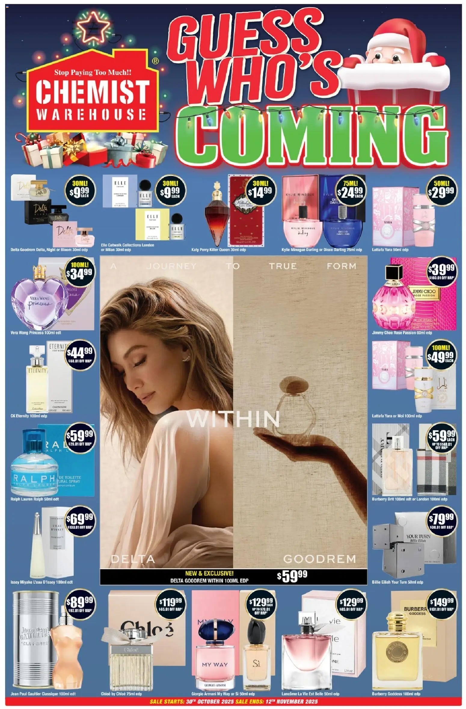 Preview of catalogue Catalogue from shop Chemist Warehouse valid 30/10/2025