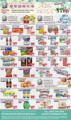 Preview of leaflet Oceans weekly flyer - Grant’s Foodmart from shop Oceans is valid from Mar 13, 2026