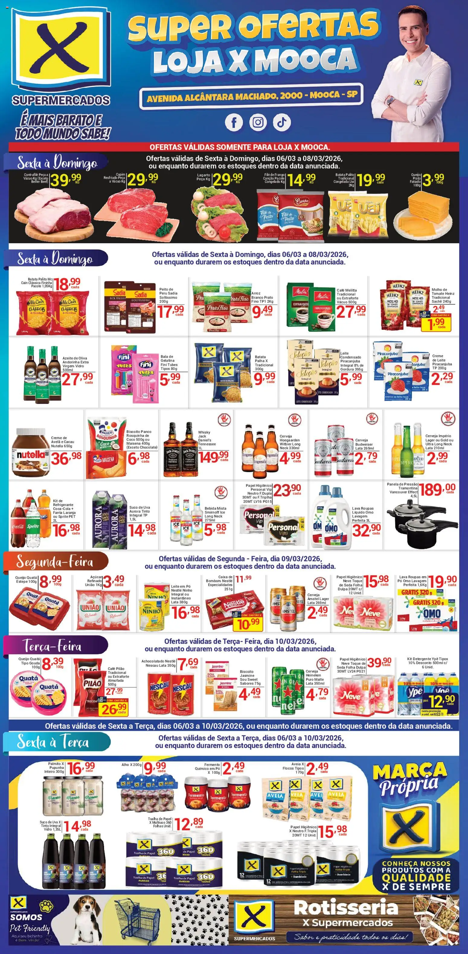 Pré-Visualização do folheto "X Supermercados - Ofertas da semana" da loja X Supermercados válido a partir de 06/03/2026
