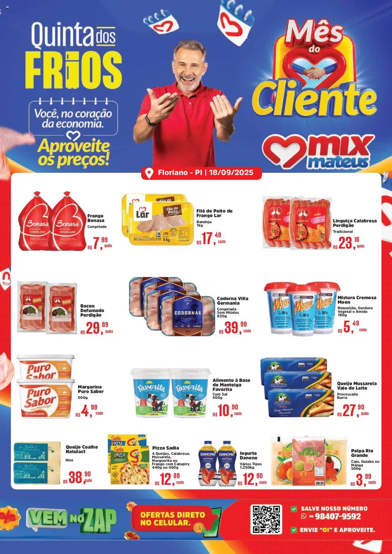 Mateus folheto "Ofertas Quinta dos Frios" válido a partir de 18/09/2025 - número de página 1