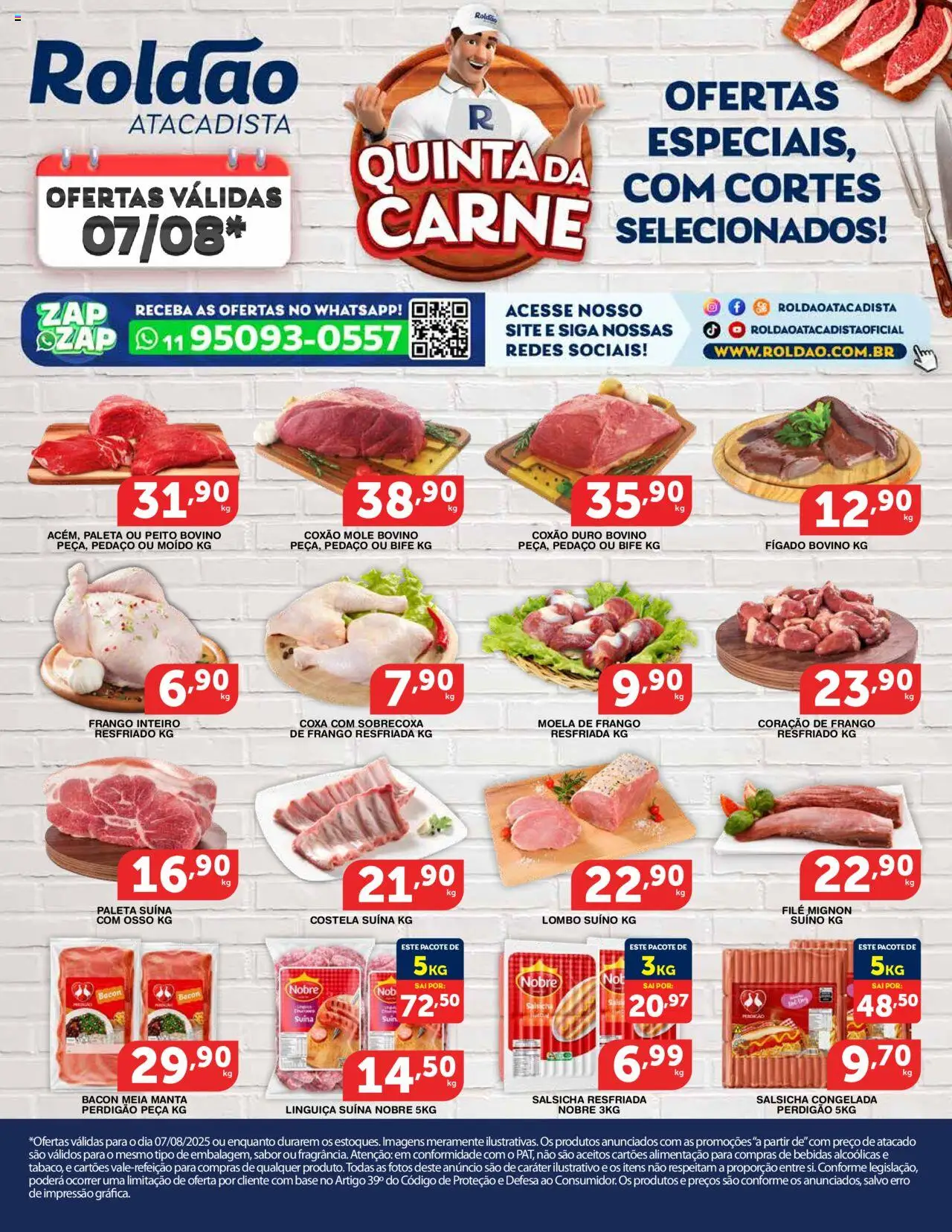 Roldão folheto "Ofertas Quinta da Carne" válido a partir de 07/08/2025 - número de página 1