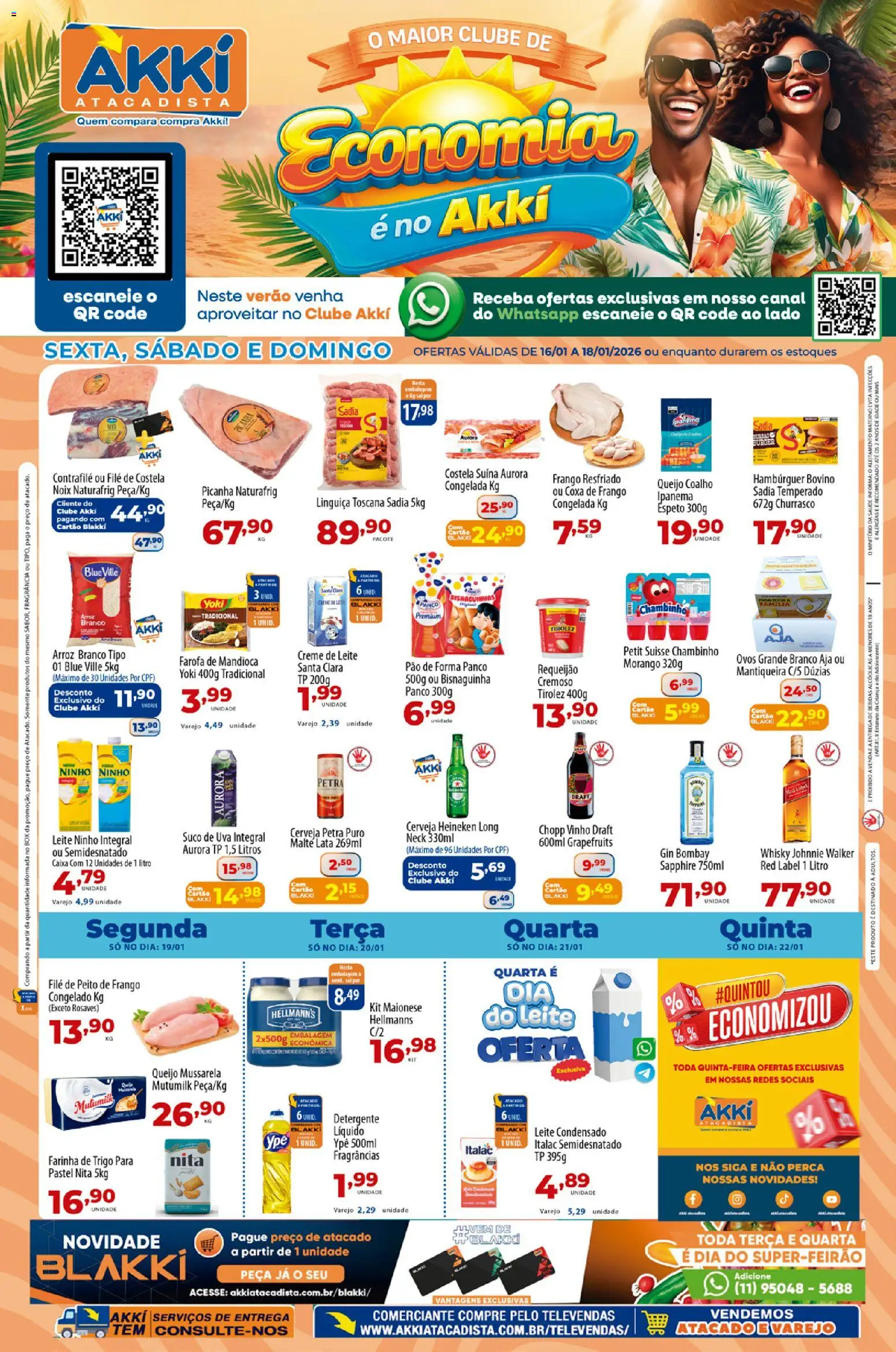 Pré-Visualização do folheto "Ofertas da semana" da loja Akki Atacadista válido a partir de 16/01/2026