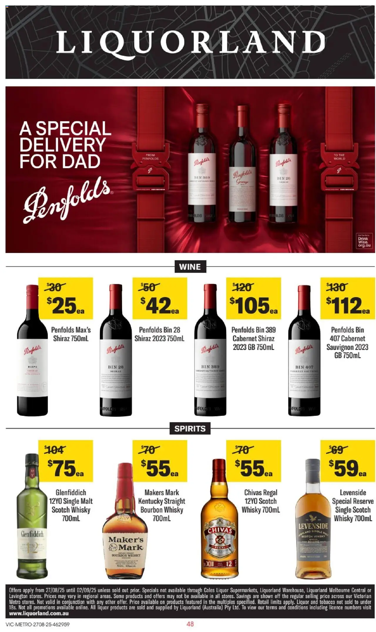 Liquorland catalogue valid from 27/08/2025 - page 1 - Scotch whisky, Wine, Bourbon, Scotch