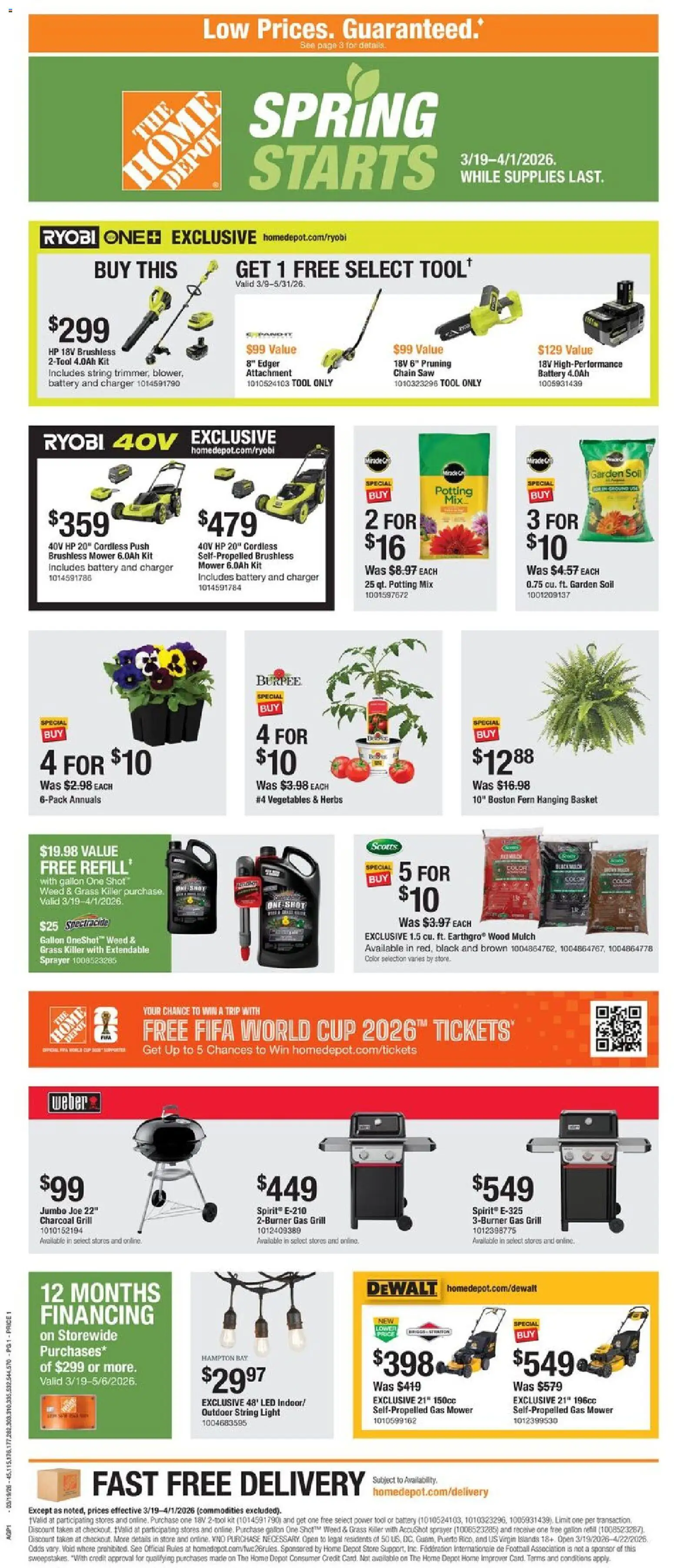 Ad Preview of Home Depot Home Depot Local Ad - NC from 03/19/2026