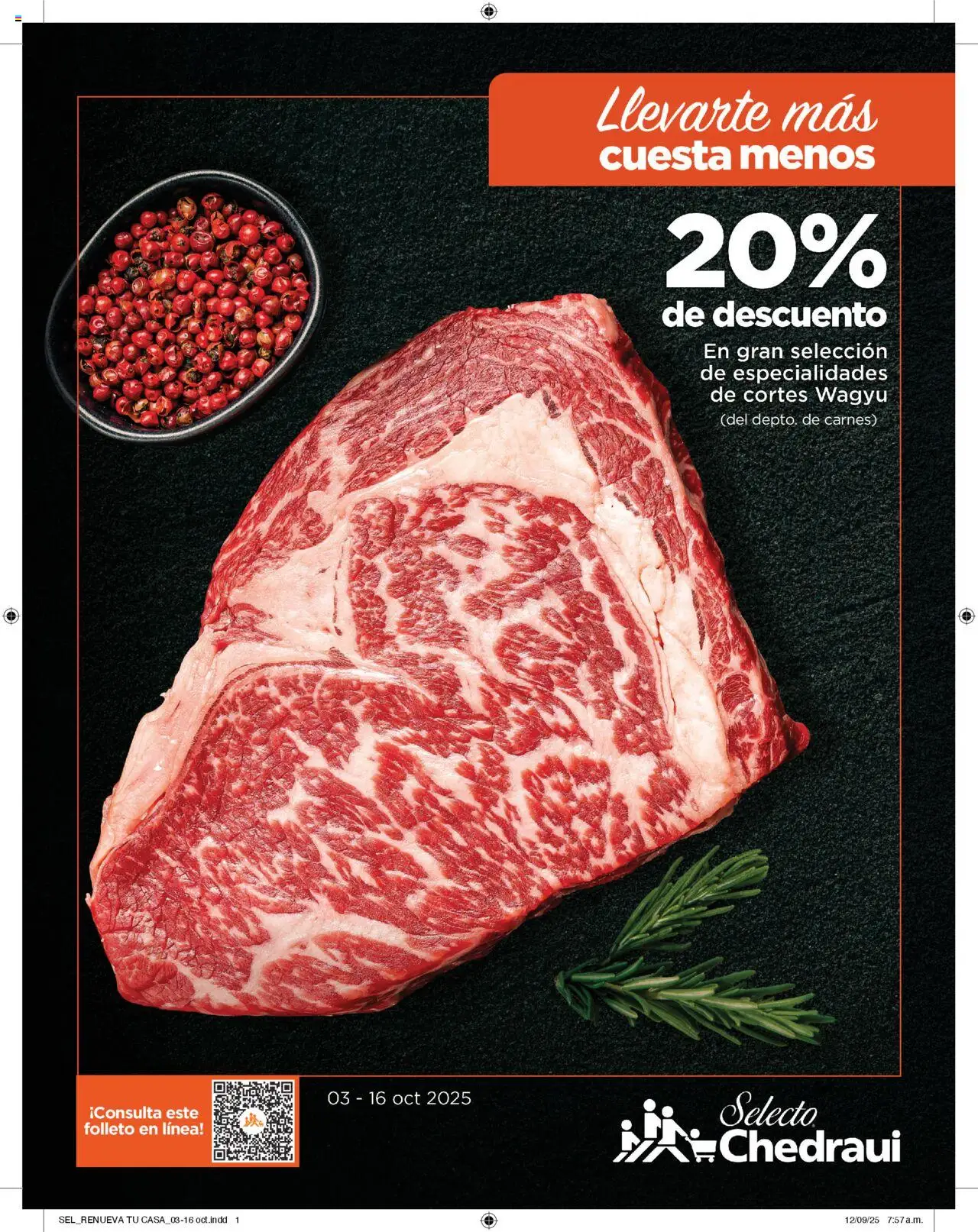 Folleto Cuesta Menos Chedraui y sus promociones válidas desde el 03/10/2025 - Número de página 1