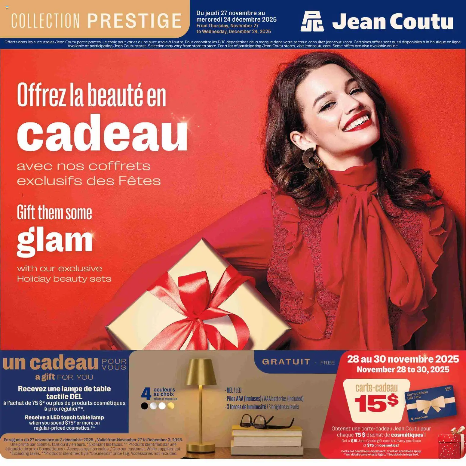 Preview of leaflet Encart beauté from shop Jean Coutu is valid from Nov 27, 2025