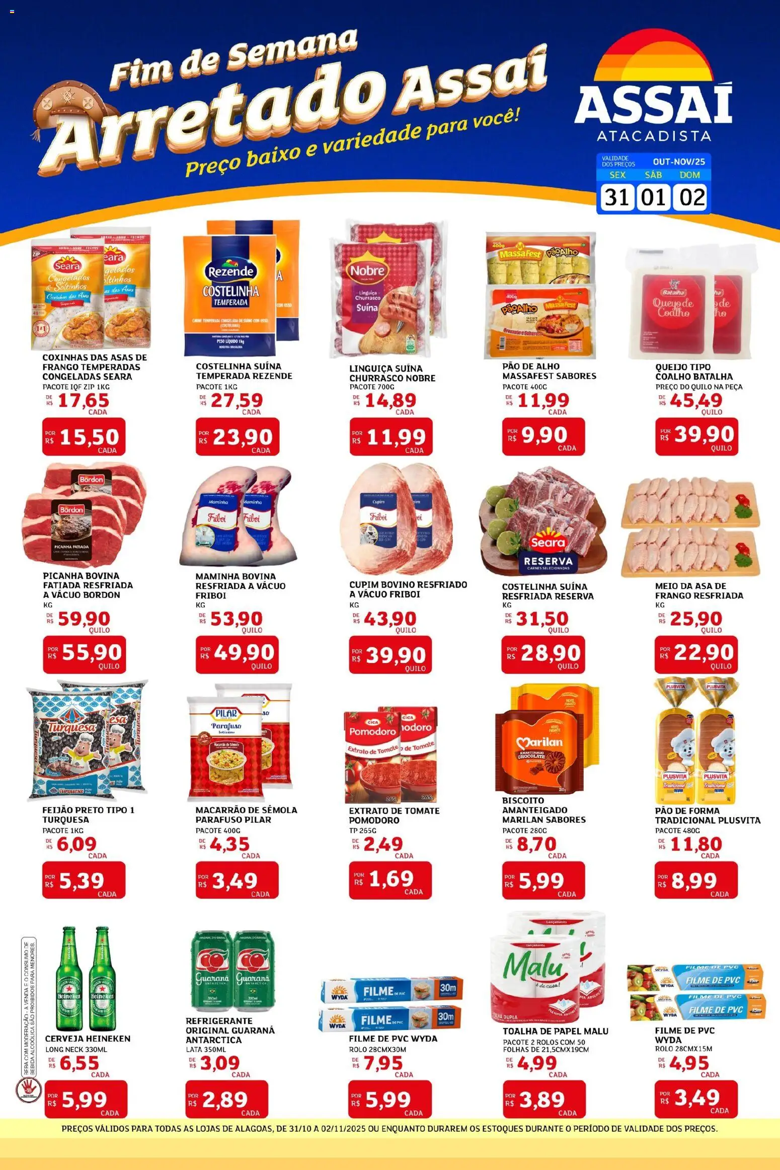Pré-Visualização do folheto "Encarte - AL" da loja Assaí Atacadista válido a partir de 31/10/2025