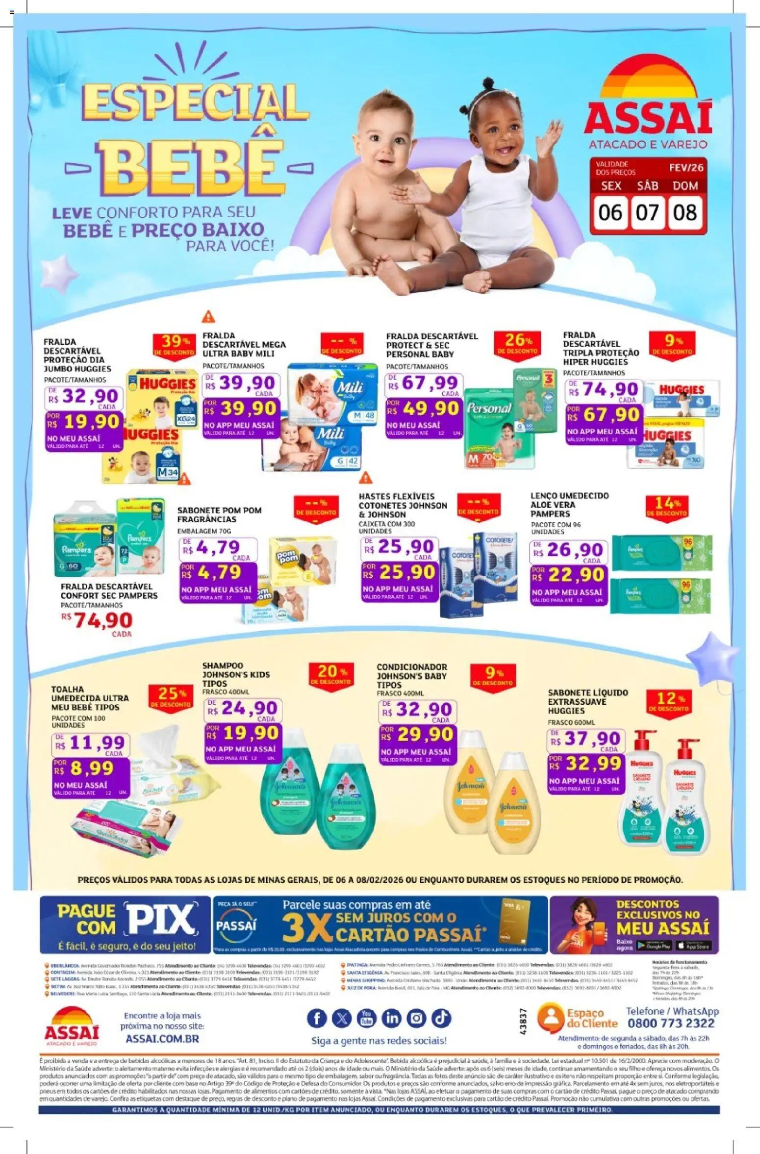 Pré-Visualização do folheto "Encarte - MG" da loja Assaí Atacadista válido a partir de 06/02/2026