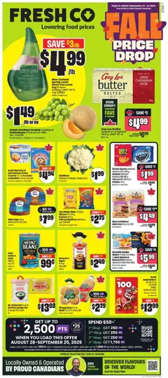 Un aperçu du dépliant Weekly flyer / circulaire du magasin FreshCo est valide à partir 11 sept. 2025