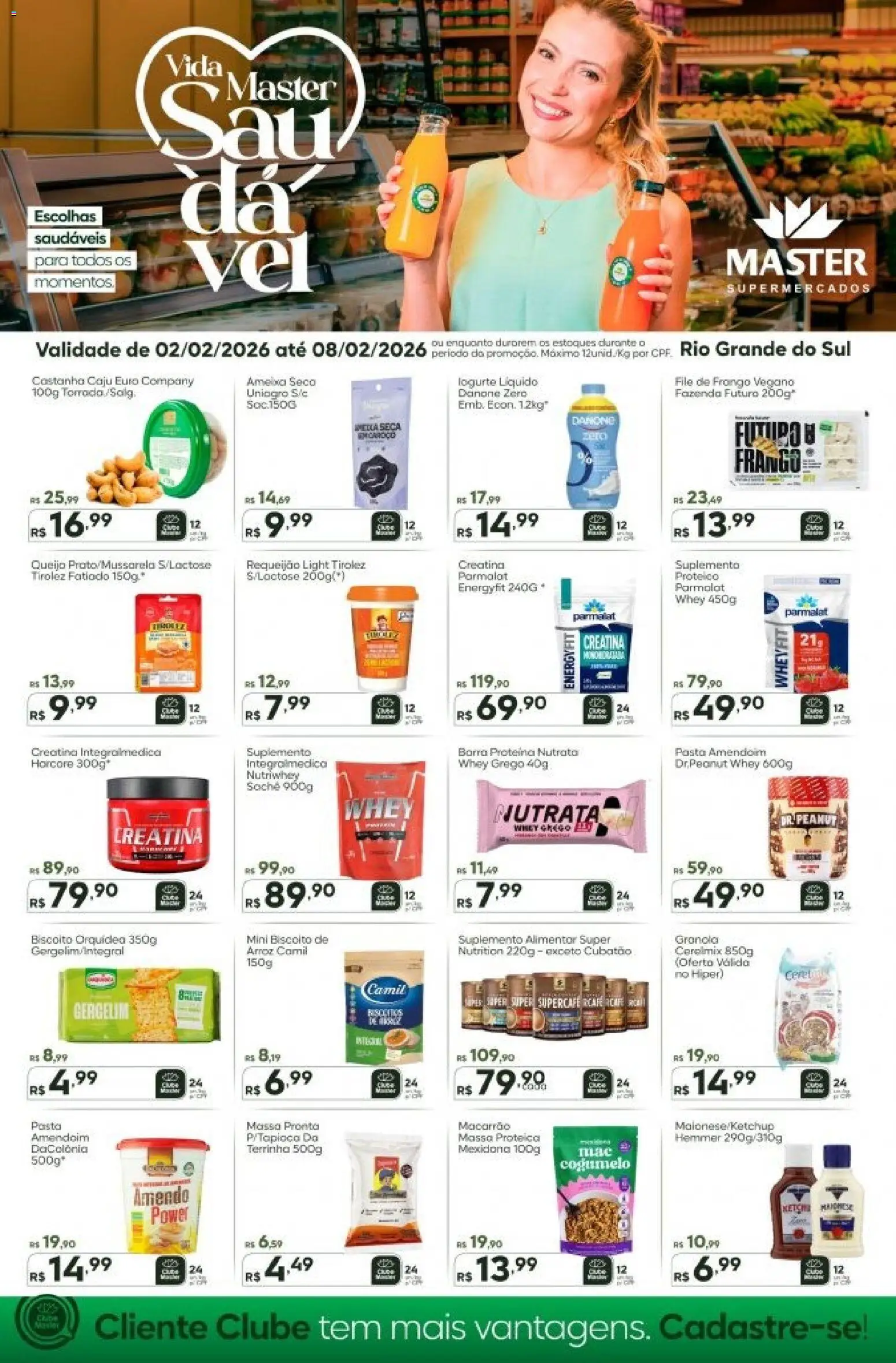 Pré-Visualização do folheto "Ofertas Saudável" da loja Master válido a partir de 02/02/2026