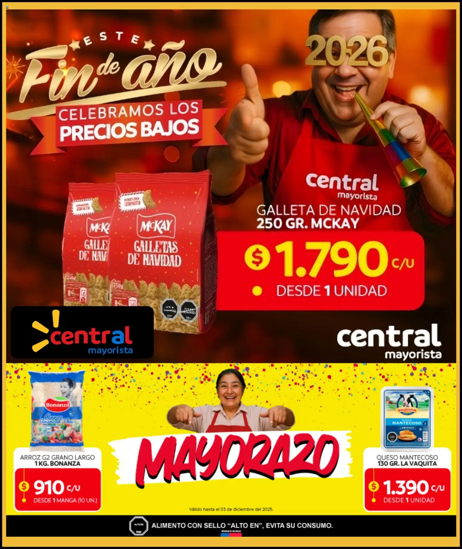 Folleto de la tienda Central Mayorista válido desde el 10.11.2025 