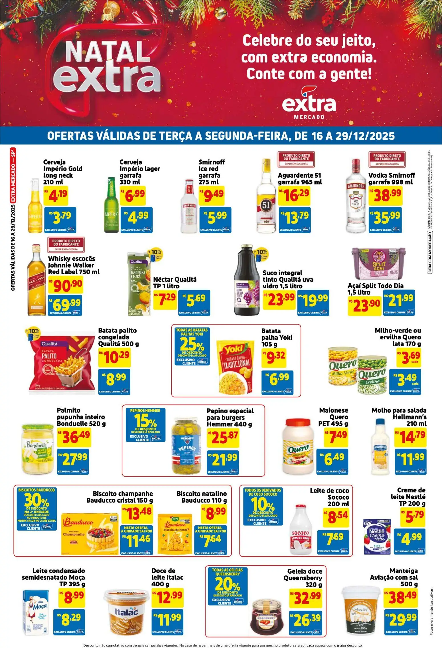 Pré-Visualização do folheto "Ofertas de Mercado Quinzenal" da loja Extra válido a partir de 16/12/2025
