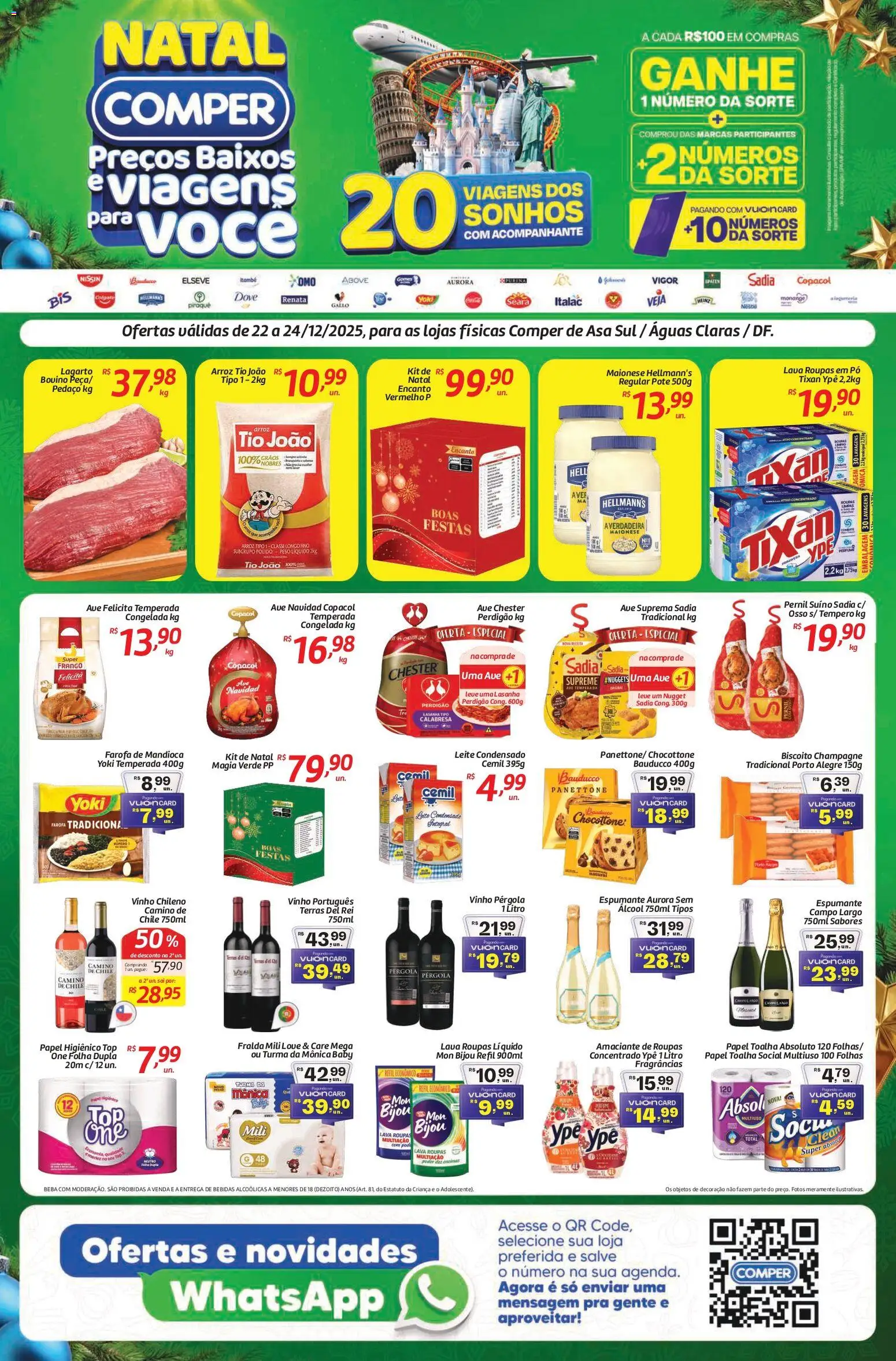 Pré-Visualização do folheto "Ofertas da semana" da loja Comper válido a partir de 22/12/2025