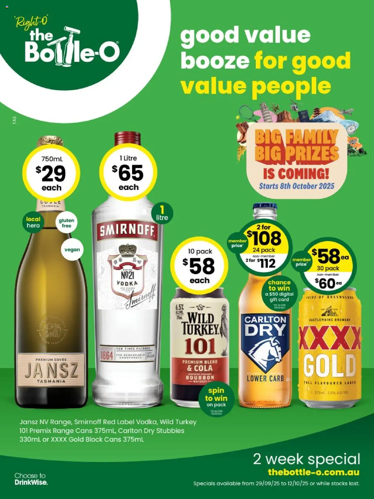 The Bottle-O catalogue valid from 29/09/2025 - page 1