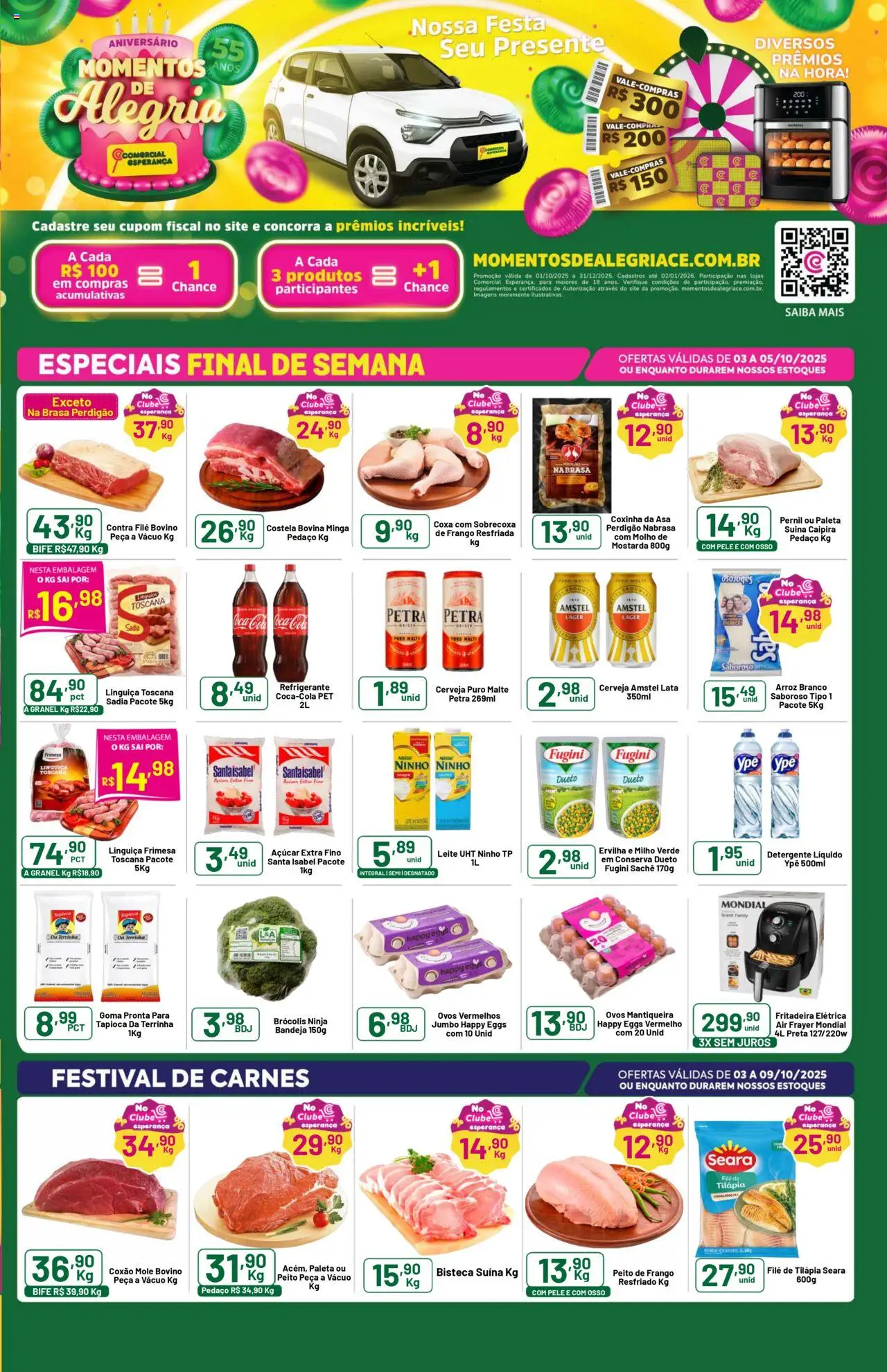 Comercial Esperança folheto "Ofertas da semana" válido a partir de 03/10/2025 - número de página 1