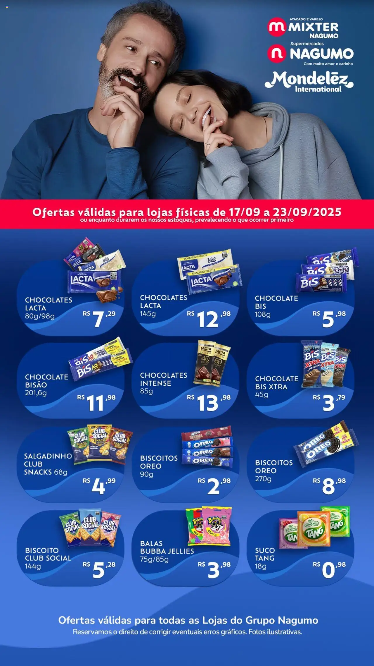 Nagumo folheto "Ofertas Mondelez" válido a partir de 17/09/2025 - número de página 1