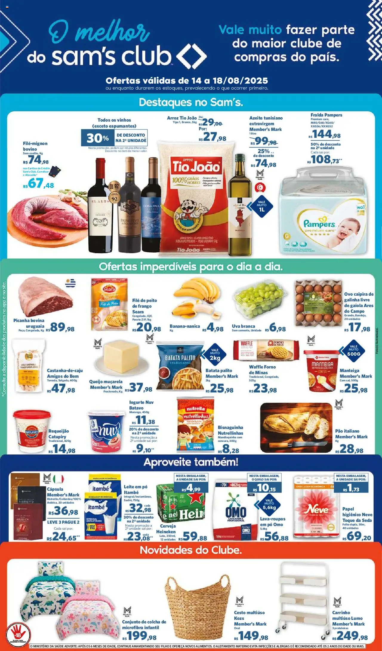 Sam's Club folheto "Ofertas FDS" válido a partir de 14/08/2025 - número de página 1