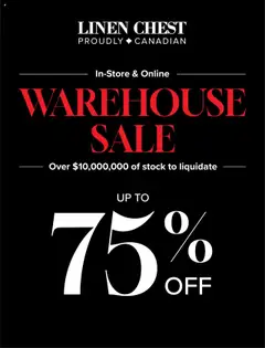 Preview of leaflet Flyer from shop Linen Chest is valid from Oct 06, 2025