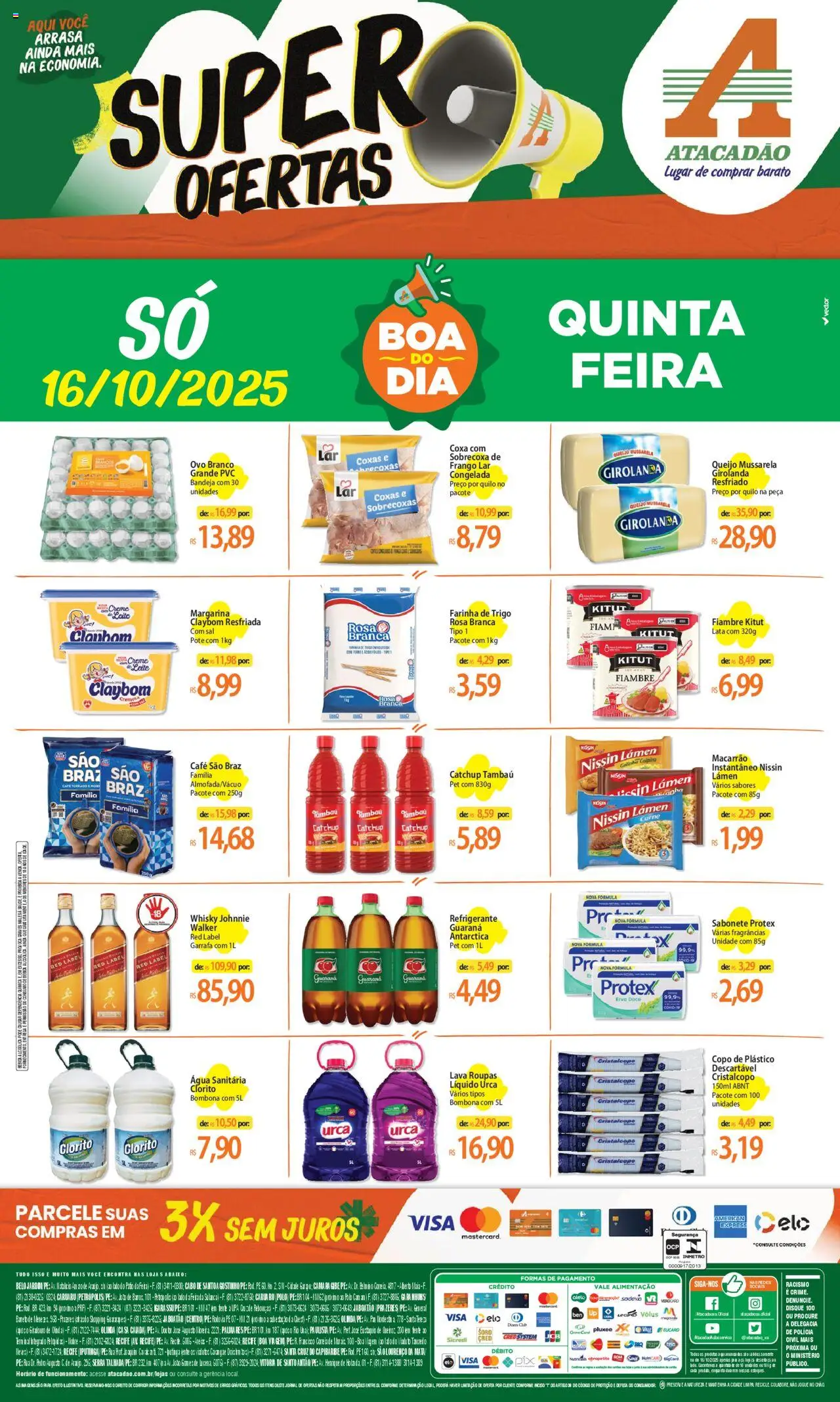 Atacadão folheto "Ofertas - PE" válido a partir de 16/10/2025 - número de página 1