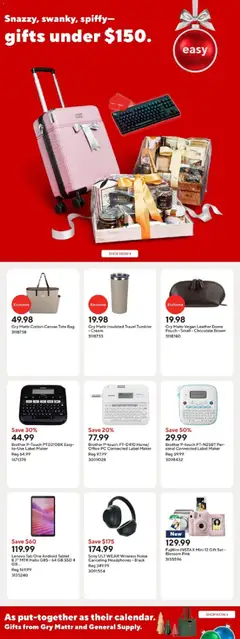 Preview of leaflet Weekly flyer / circulaire from shop Staples is valid from Dec 05, 2025 | Page: 9