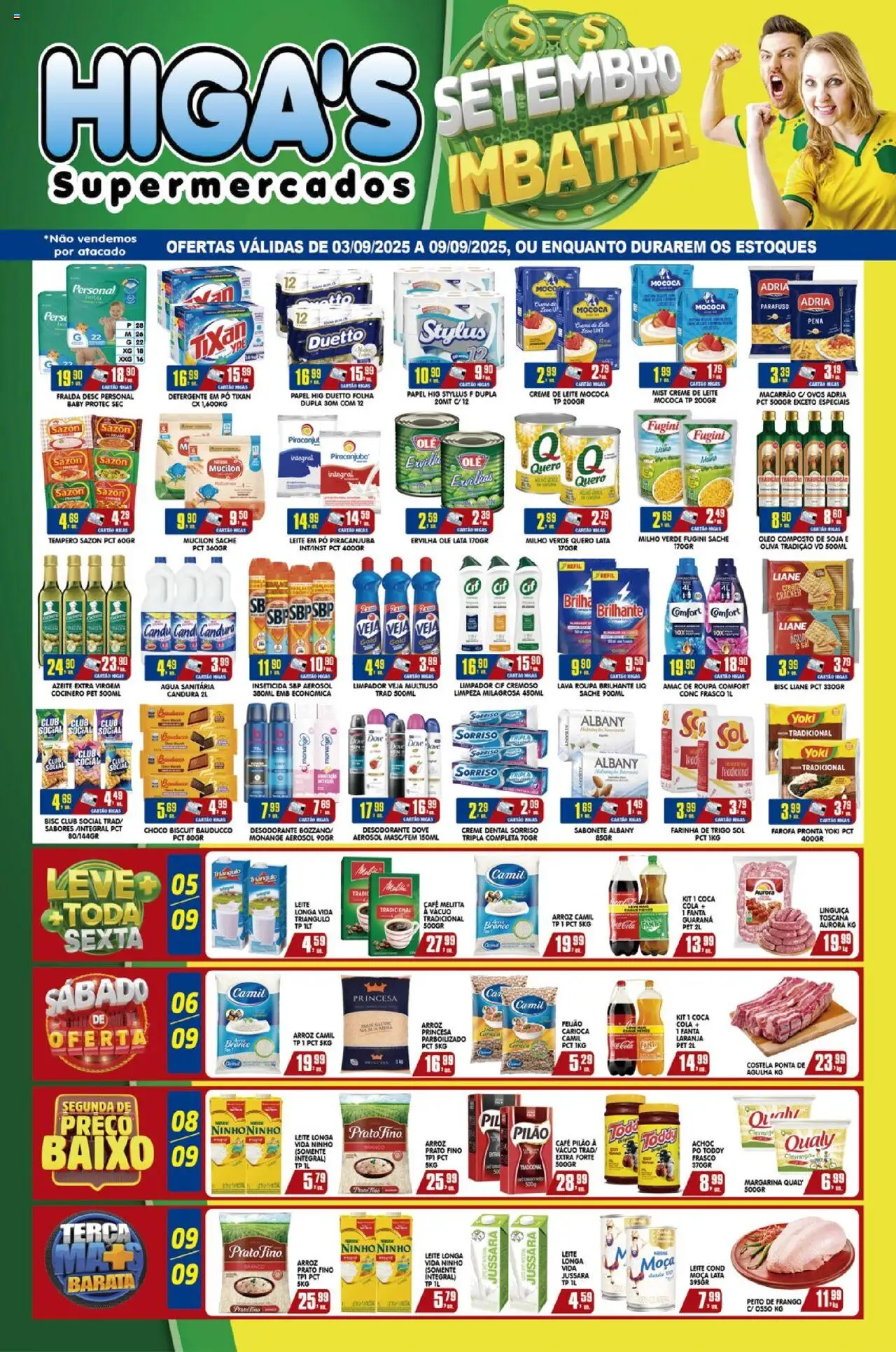 Higa's Supermercado folheto "Ofertas da semana" válido a partir de 03/09/2025 - número de página 1