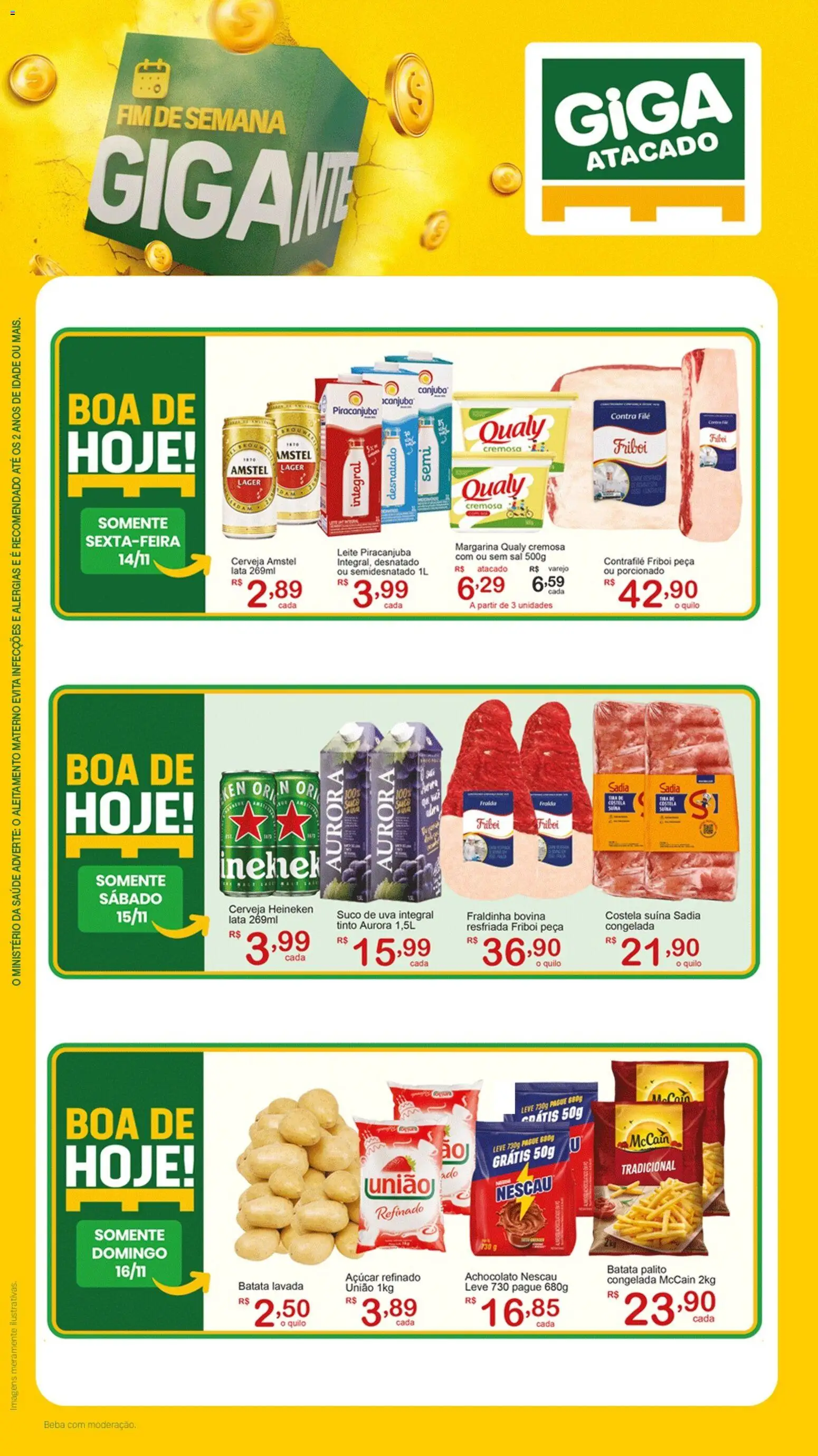 Pré-Visualização do folheto "Ofertas Feirão" da loja GIGA Atacado válido a partir de 14/11/2025