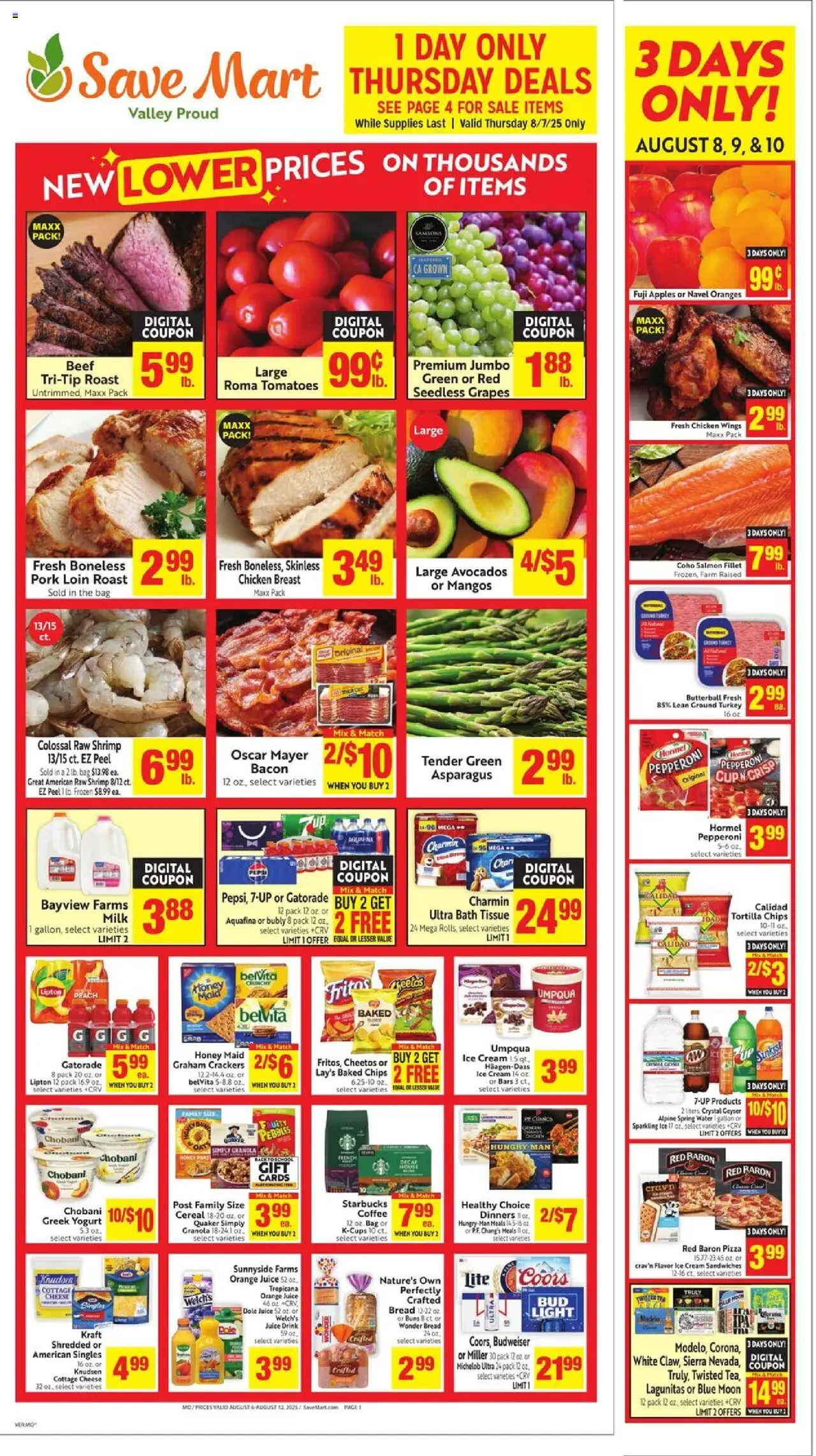 Save Mart Weekly Ad from 08/06/2025 - Flyer - Page number 1