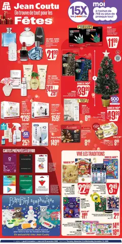 Preview of leaflet Encart Noel from shop Jean Coutu is valid from Nov 06, 2025