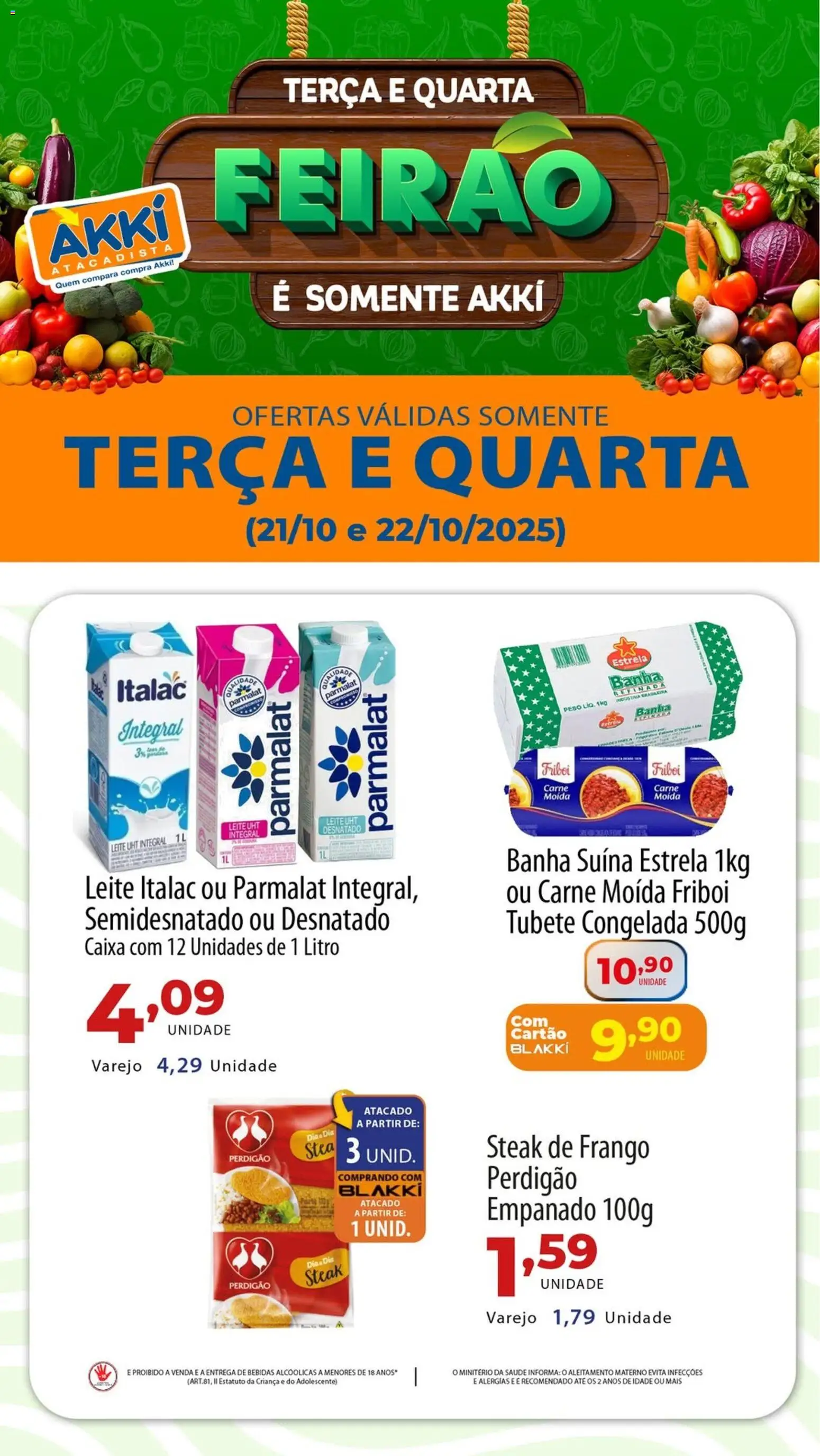 Akki Atacadista folheto "Ofertas Feirão" válido a partir de 21/10/2025 - número de página 1