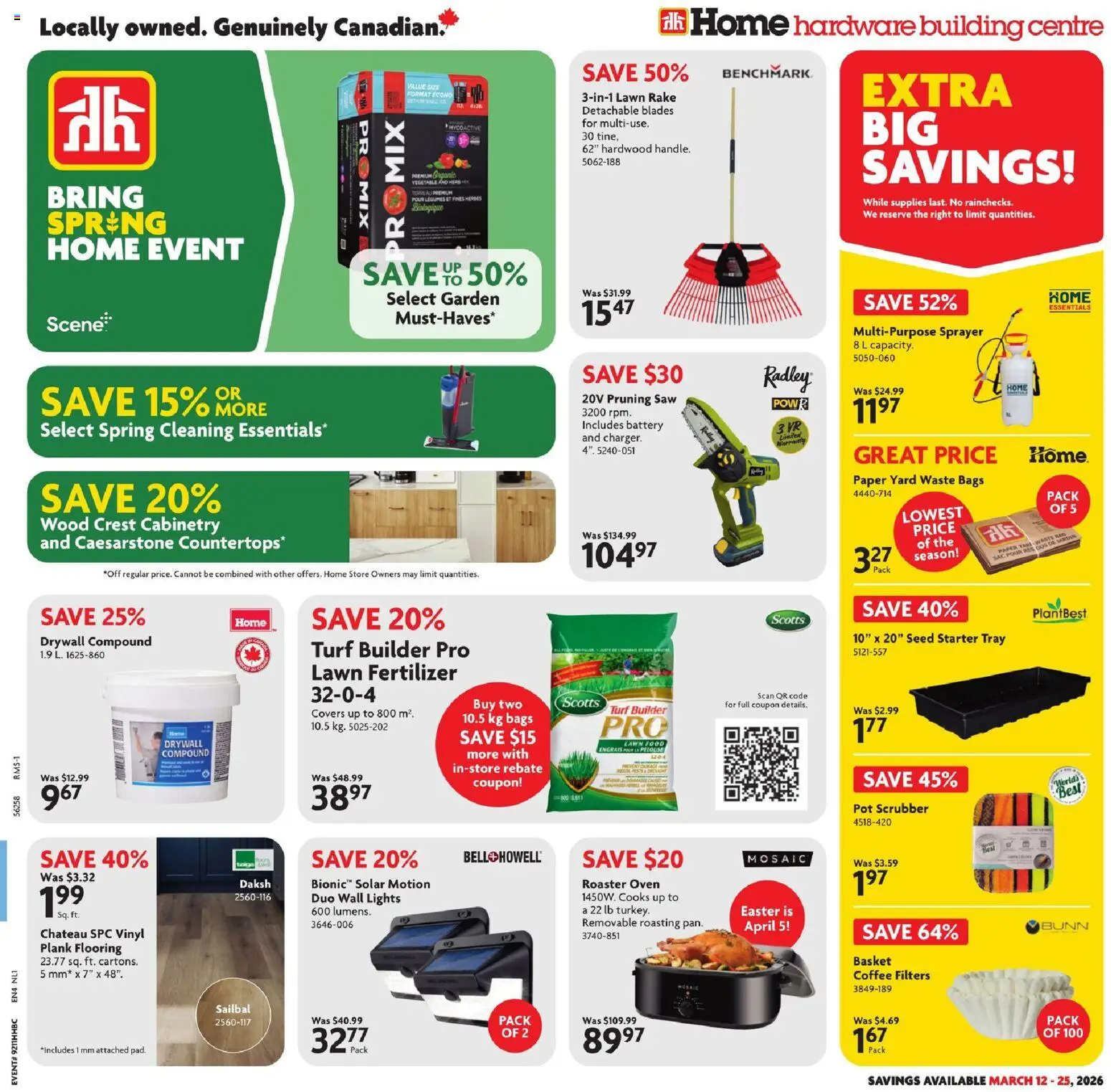 Preview of leaflet Home Hardware weekly flyer / circulaire from shop Home Hardware is valid from Mar 12, 2026