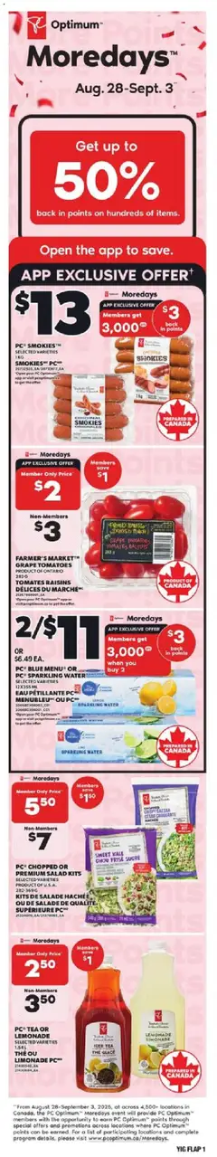 Preview of leaflet Weekly flyer / circulaire from shop Independent Grocer is valid from Aug 28, 2025