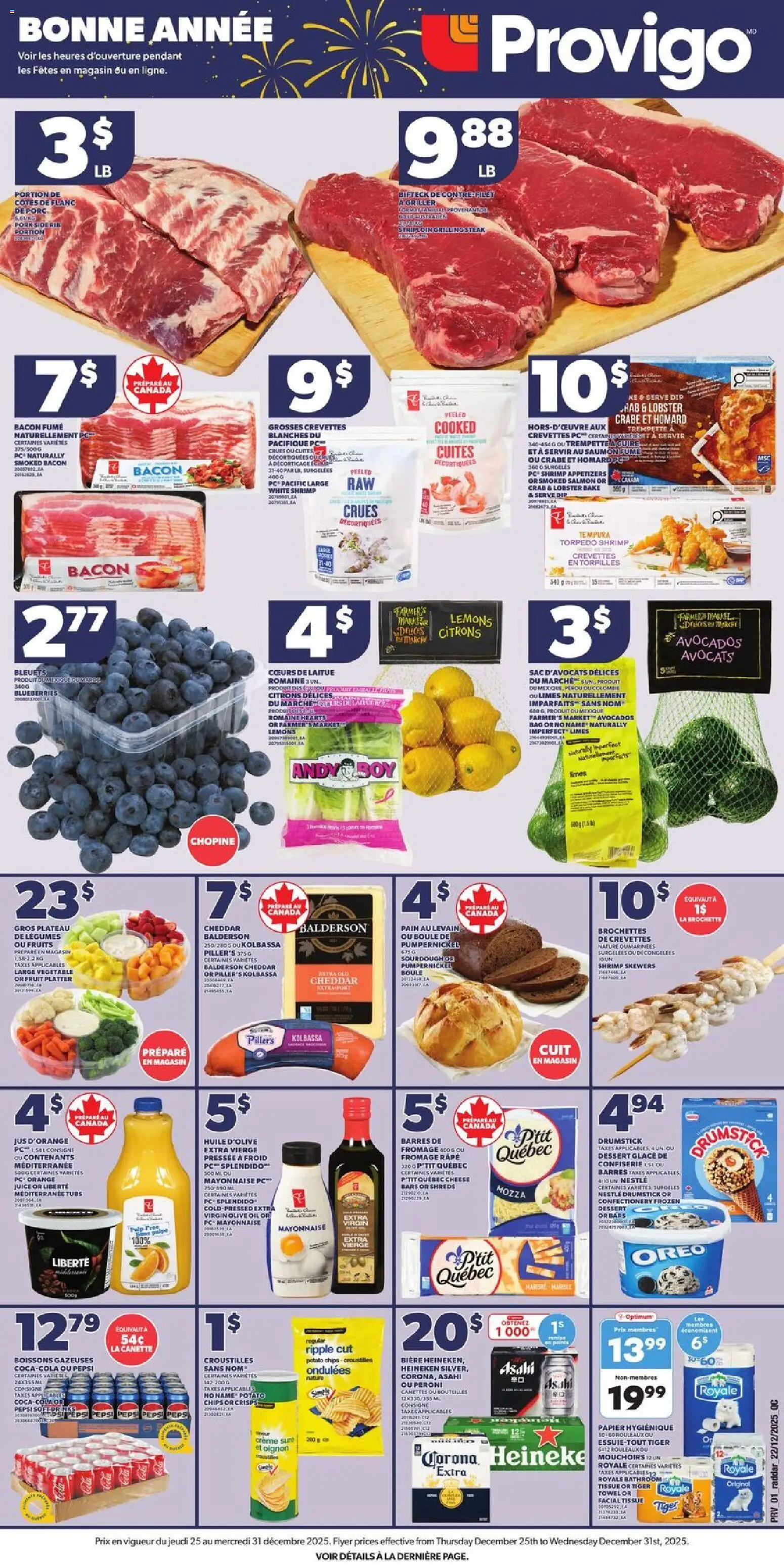 Preview of leaflet Weekly flyer / circulaire from shop Provigo is valid from Dec 25, 2025