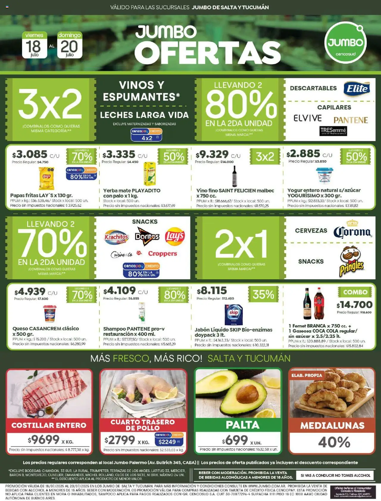 Jumbo Ofertas - Salta y Tucumán del 18/07/2025 >> Catálogo