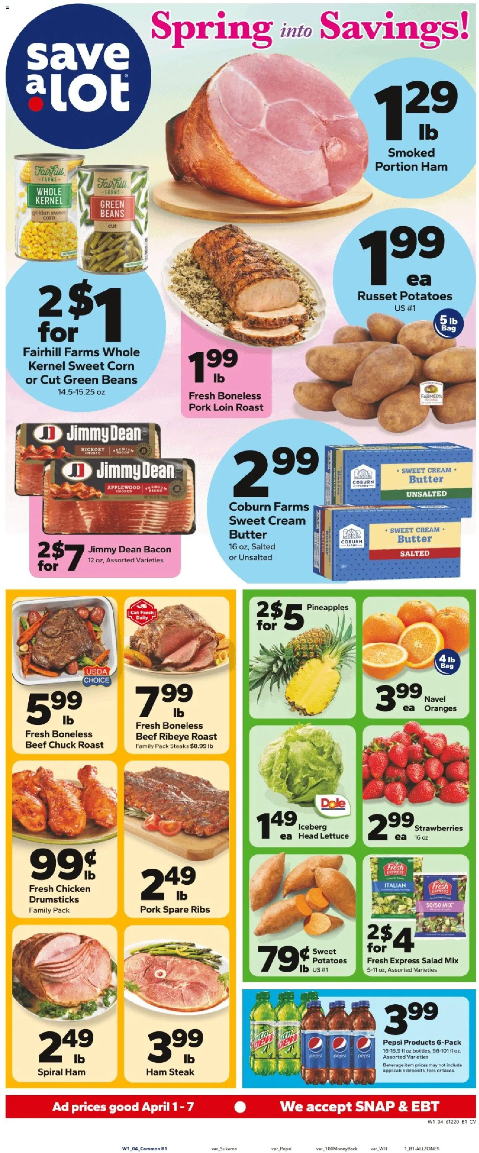 Ad Preview of Save a Lot Save a Lot Weekly Ad from 04/01/2026