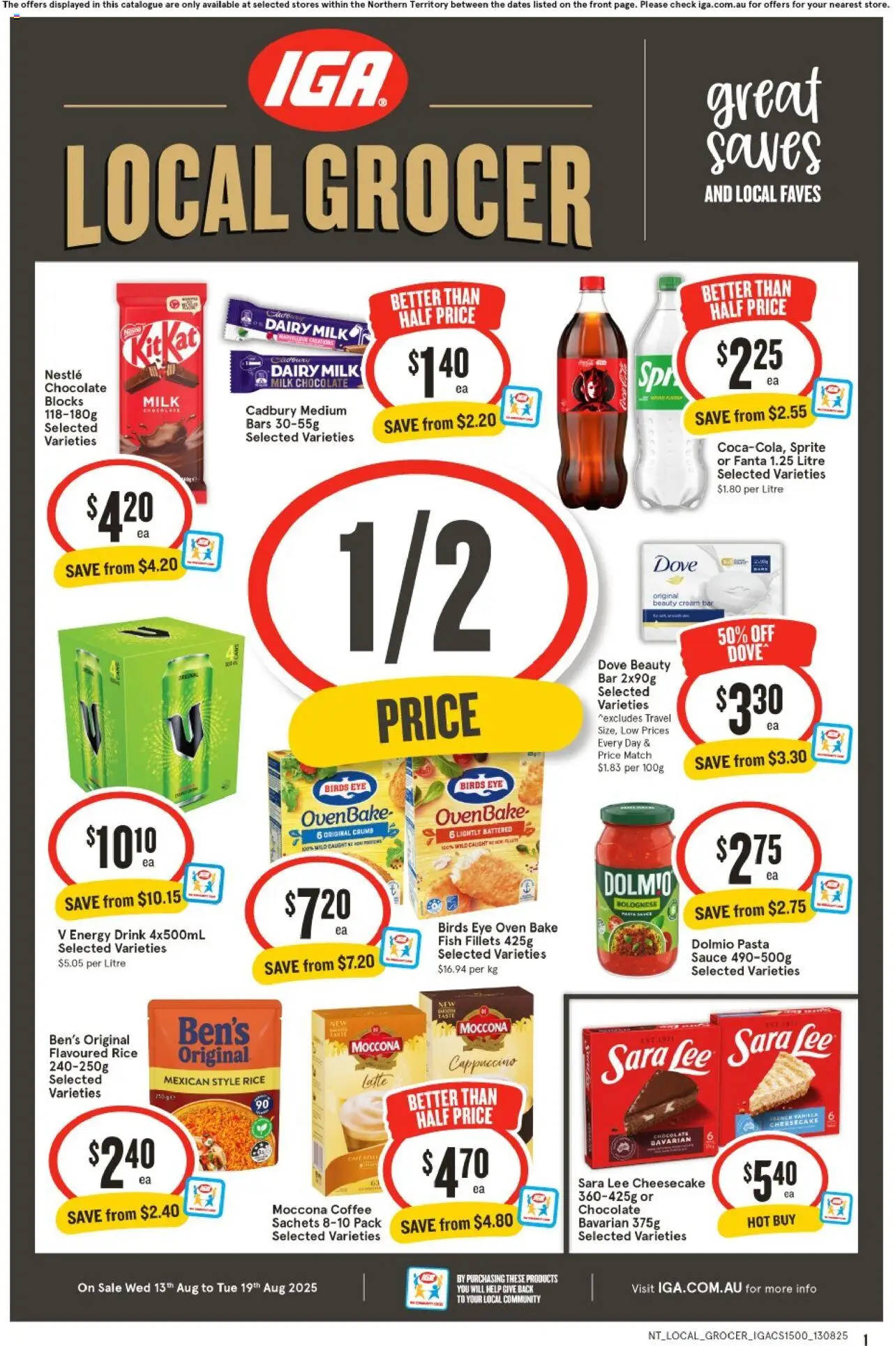 IGA catalogue valid from 13/08/2025 - page 1