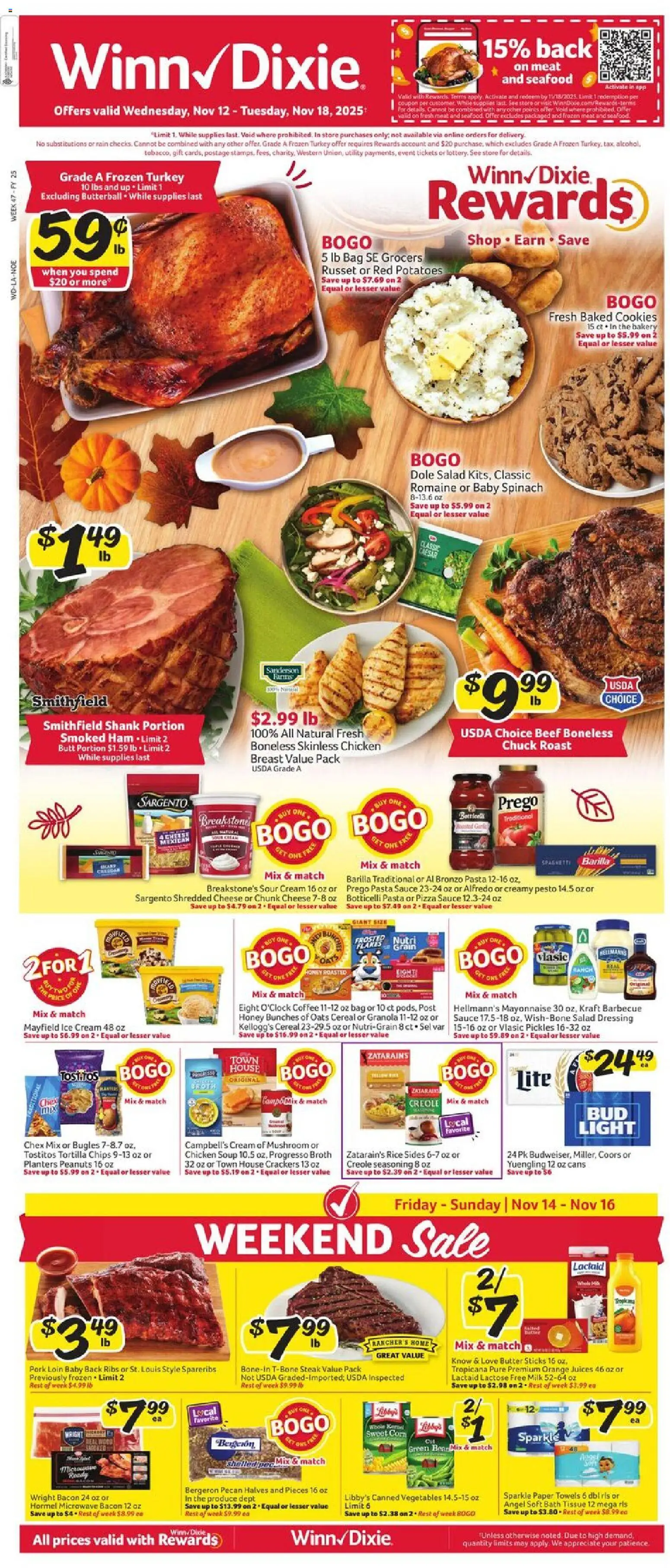 Ad Preview of Winn Dixie Weekly Ad from 11/12/2025
