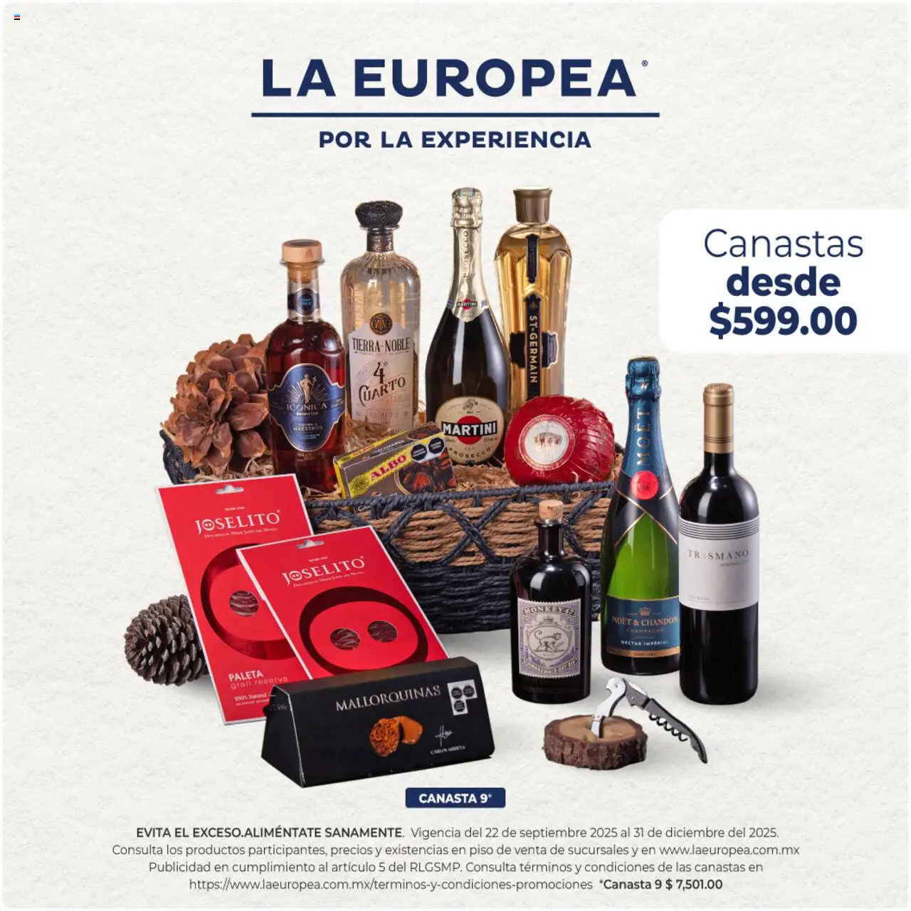 Vista previa las ofertas de la tienda La Europea - Catálogo Canastas y Regalos desde el 22/09/2025 