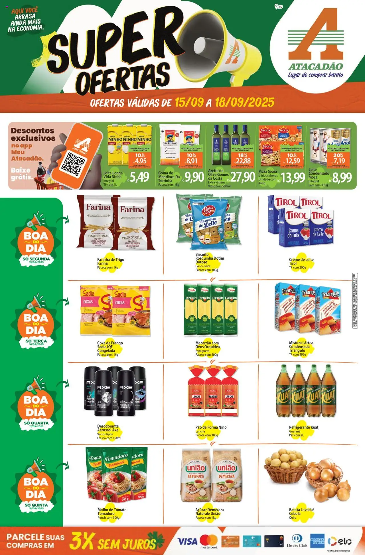 Atacadão folheto "Ofertas - SC" válido a partir de 15/09/2025 - número de página 1