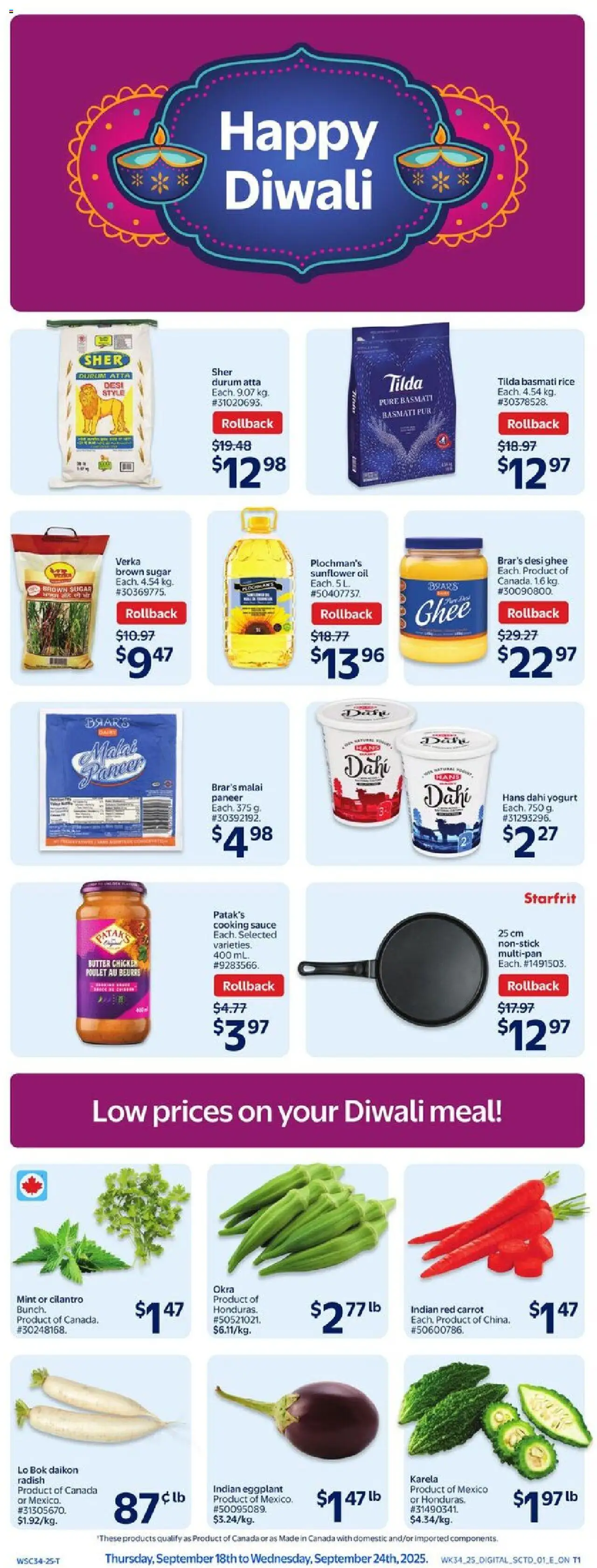 Walmart flyer valid from Sep 18, 2025 - page number 1